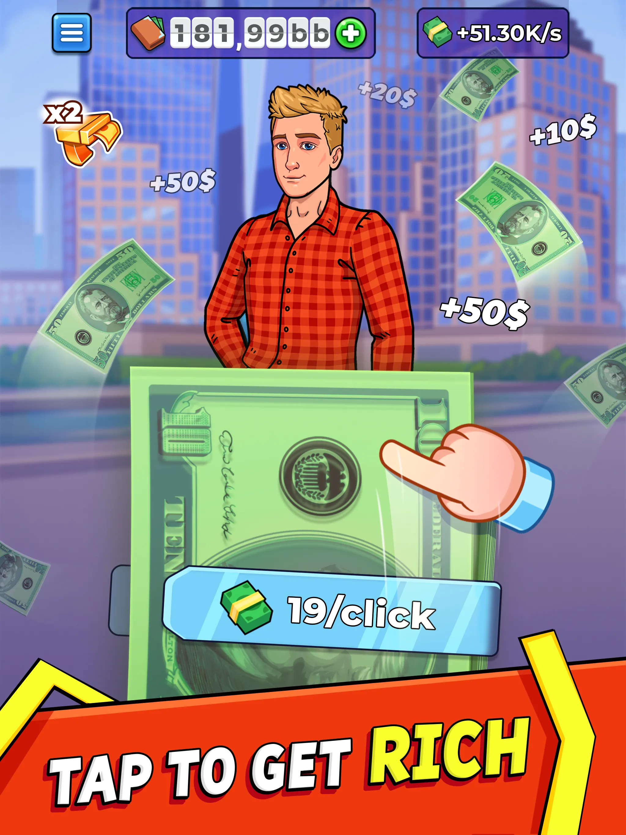 Idle Clickers: Money Tycoon | Indus Appstore | Screenshot