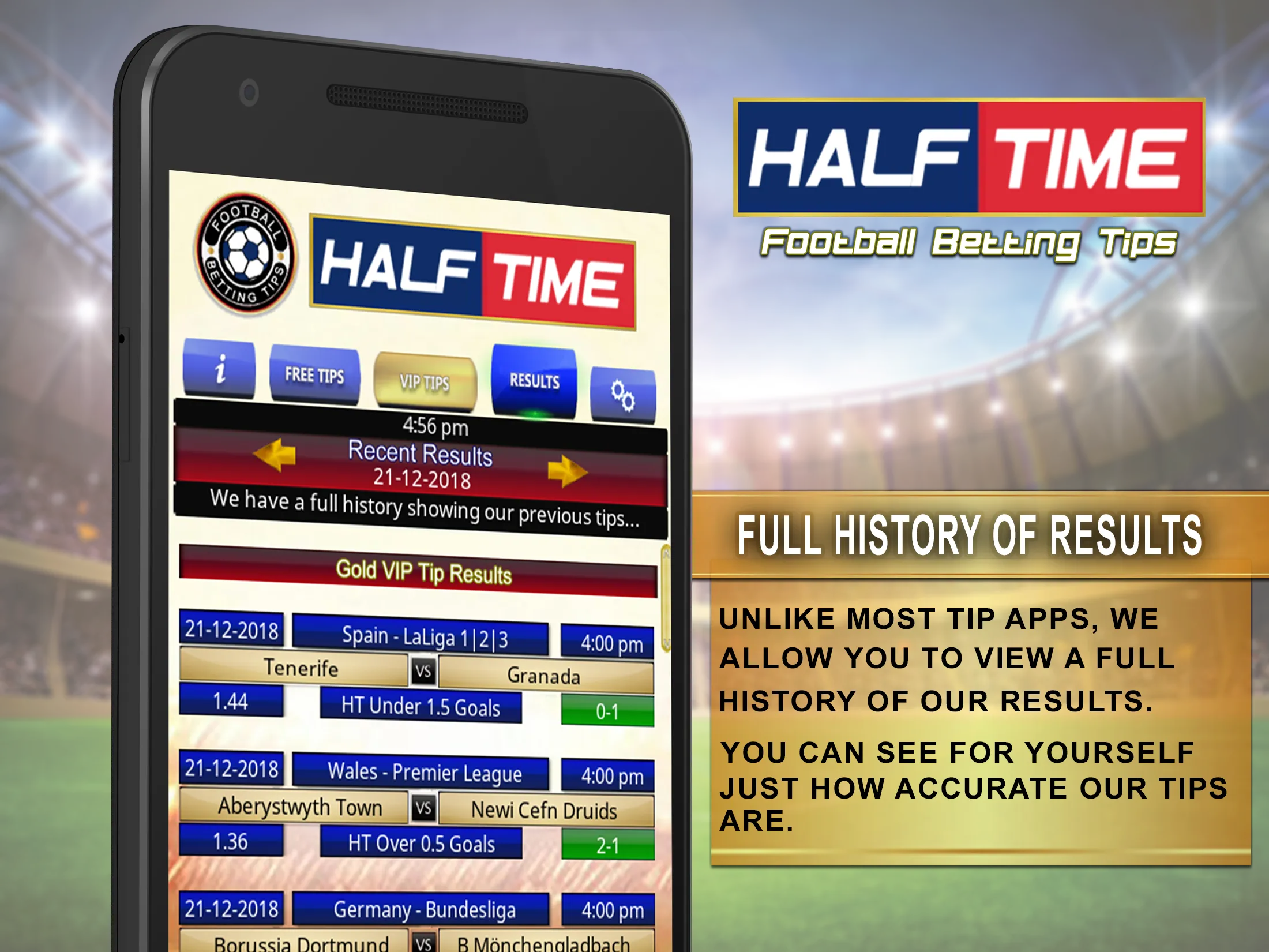 Half Time football betting tip | Indus Appstore | Screenshot