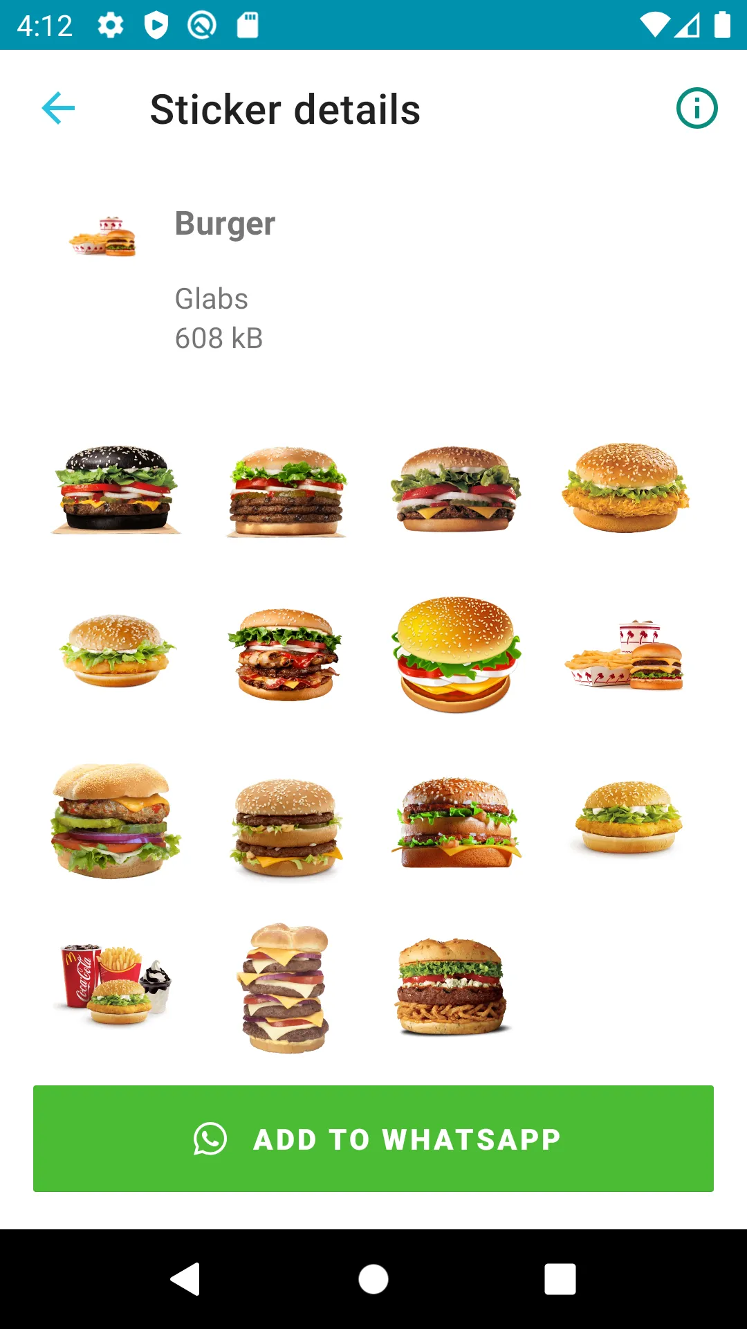 Food Stickers | Indus Appstore | Screenshot