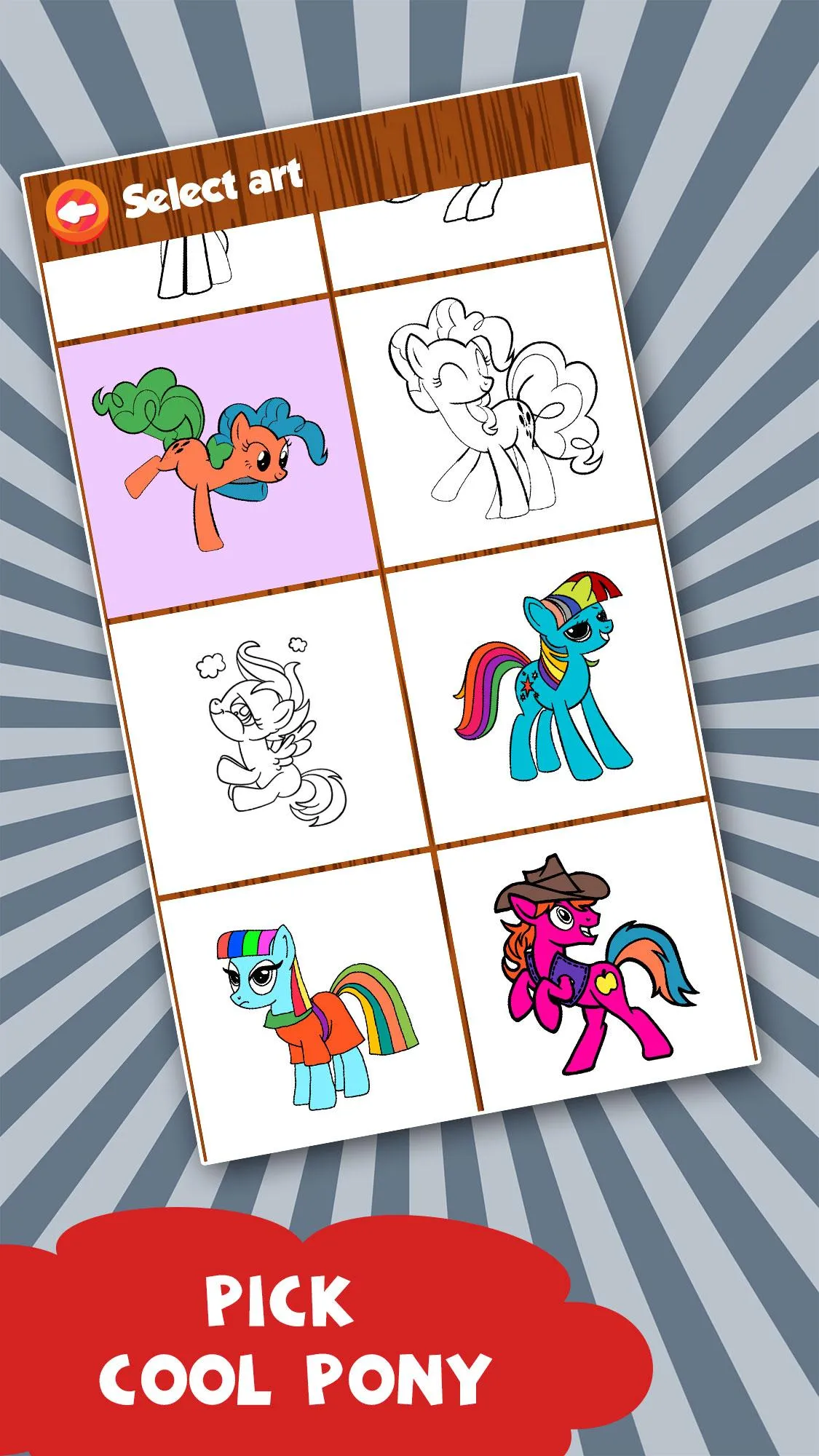 My Pony Game - Coloring Book | Indus Appstore | Screenshot