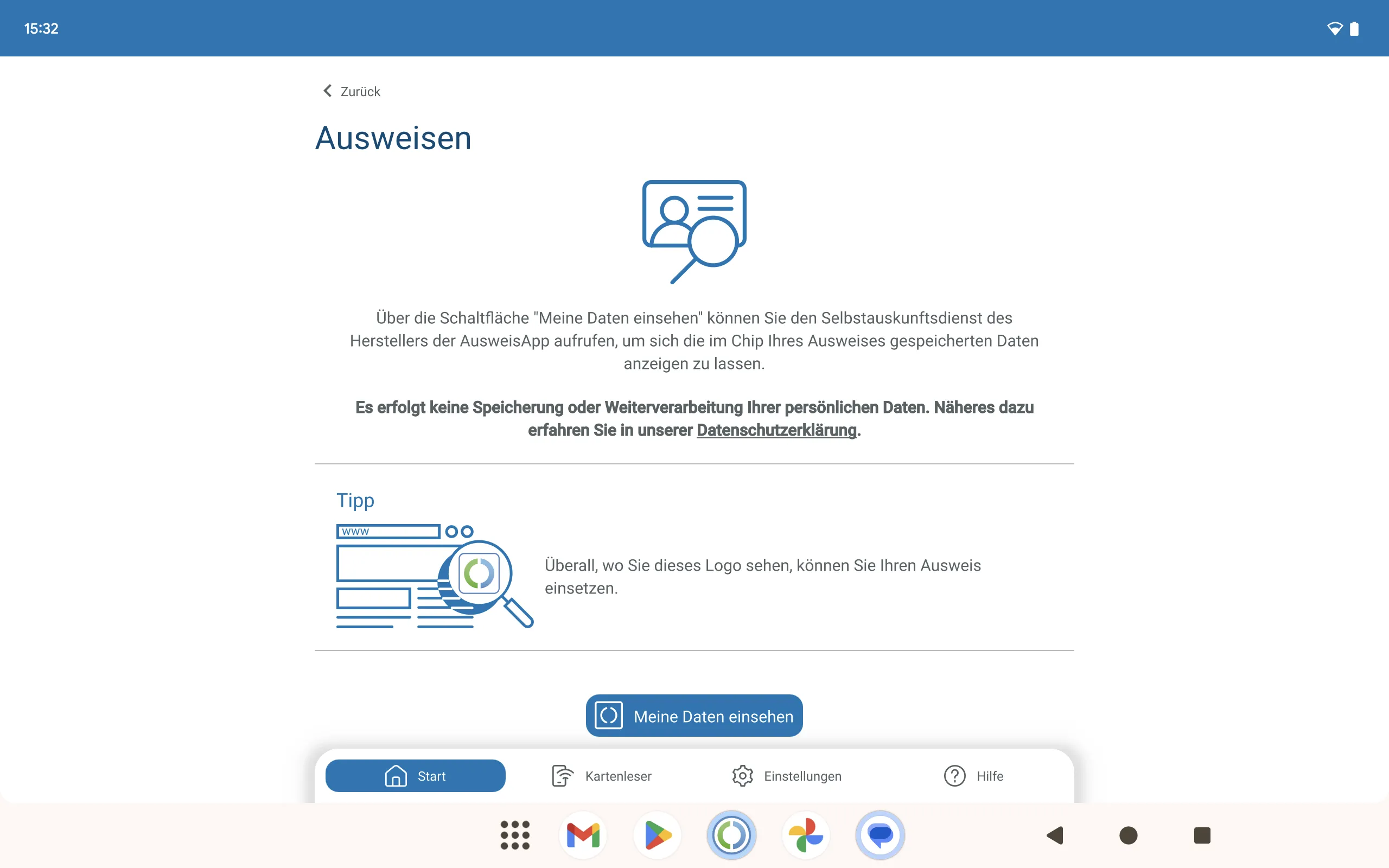 AusweisApp Bund | Indus Appstore | Screenshot