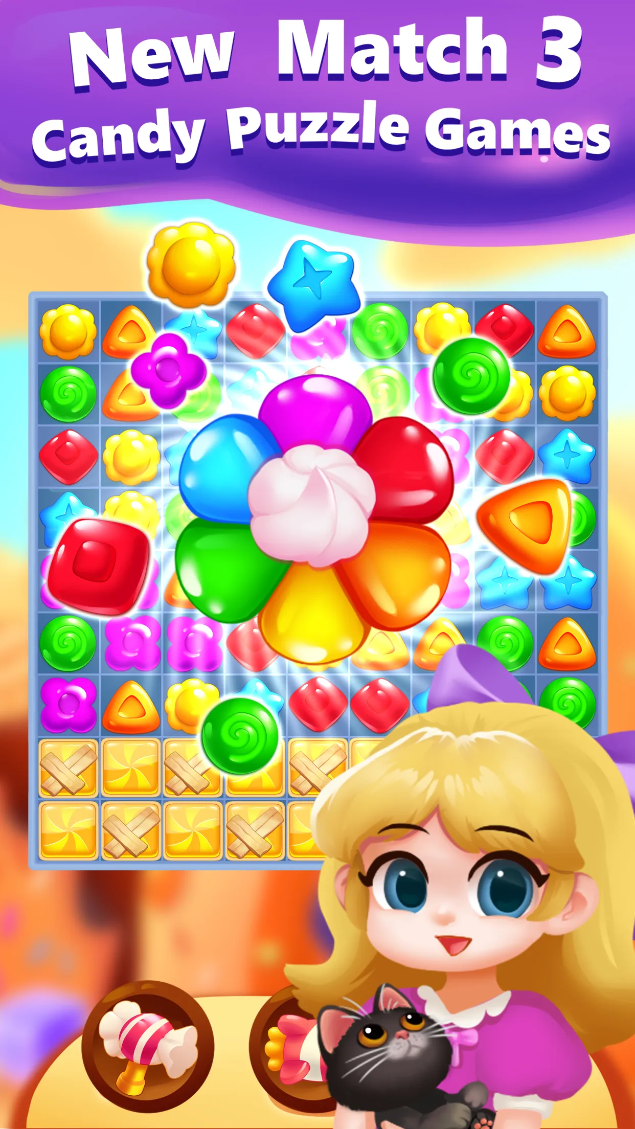 Candy Sweet Bee Puzzle Game | Indus Appstore | Screenshot