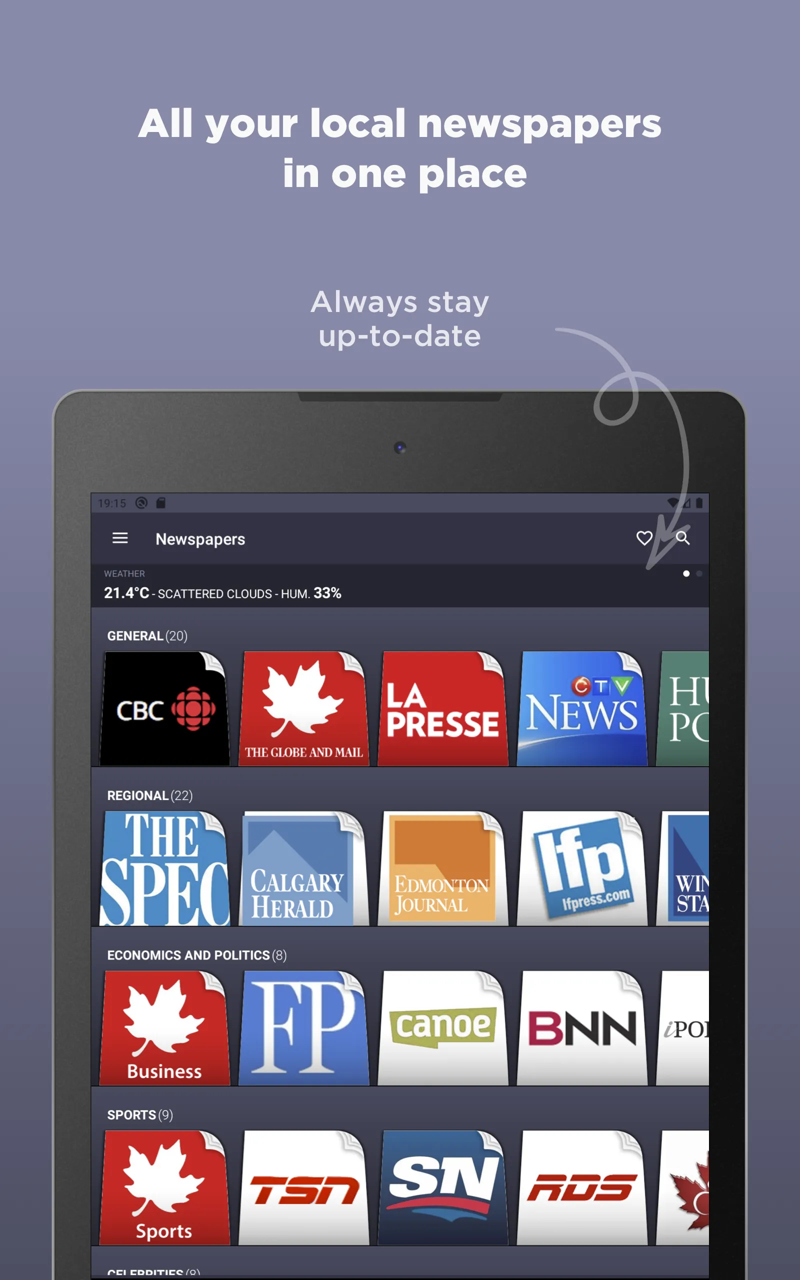 Canadian Newspapers | Indus Appstore | Screenshot