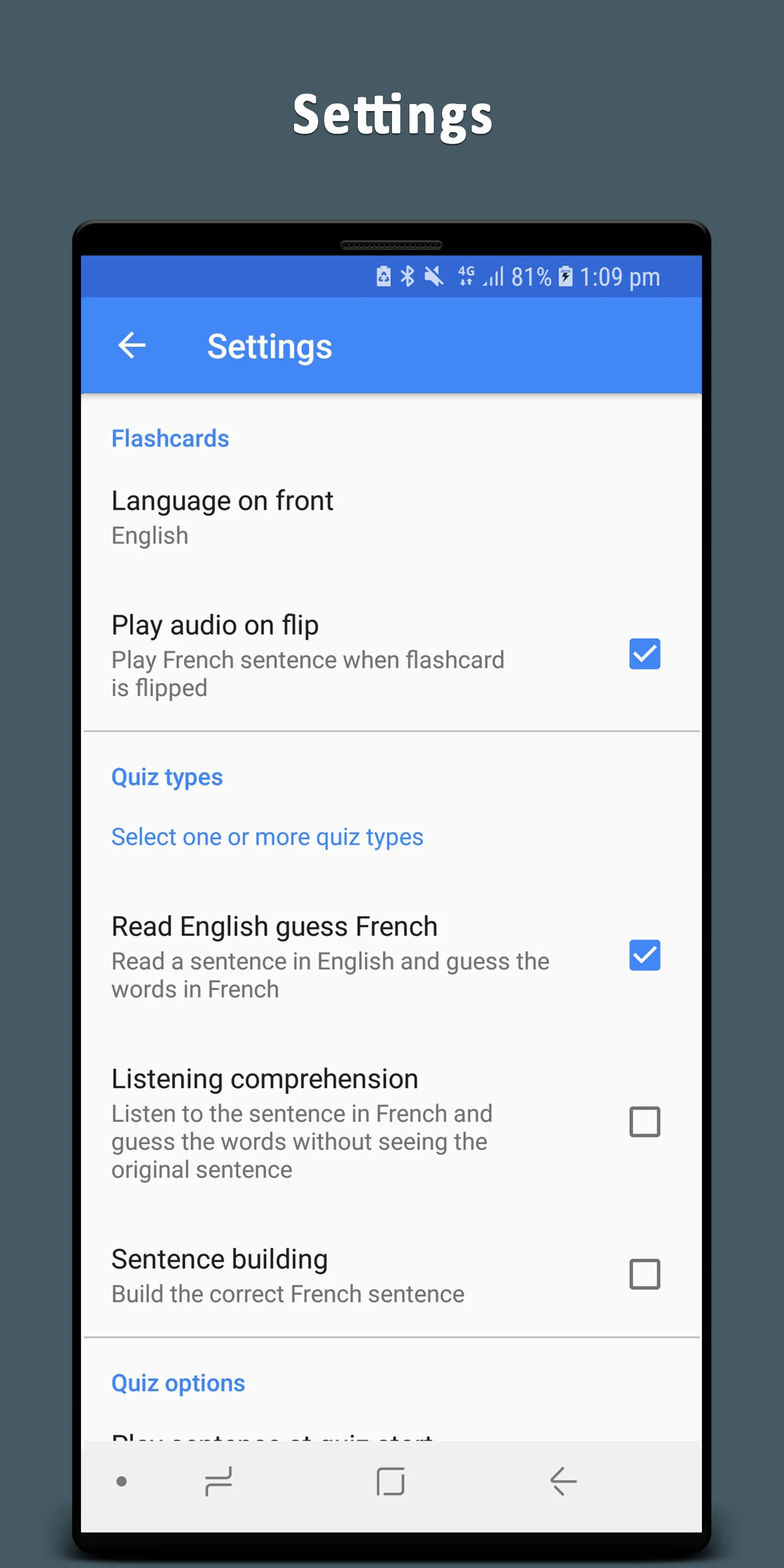 Learn French Sentences | Indus Appstore | Screenshot