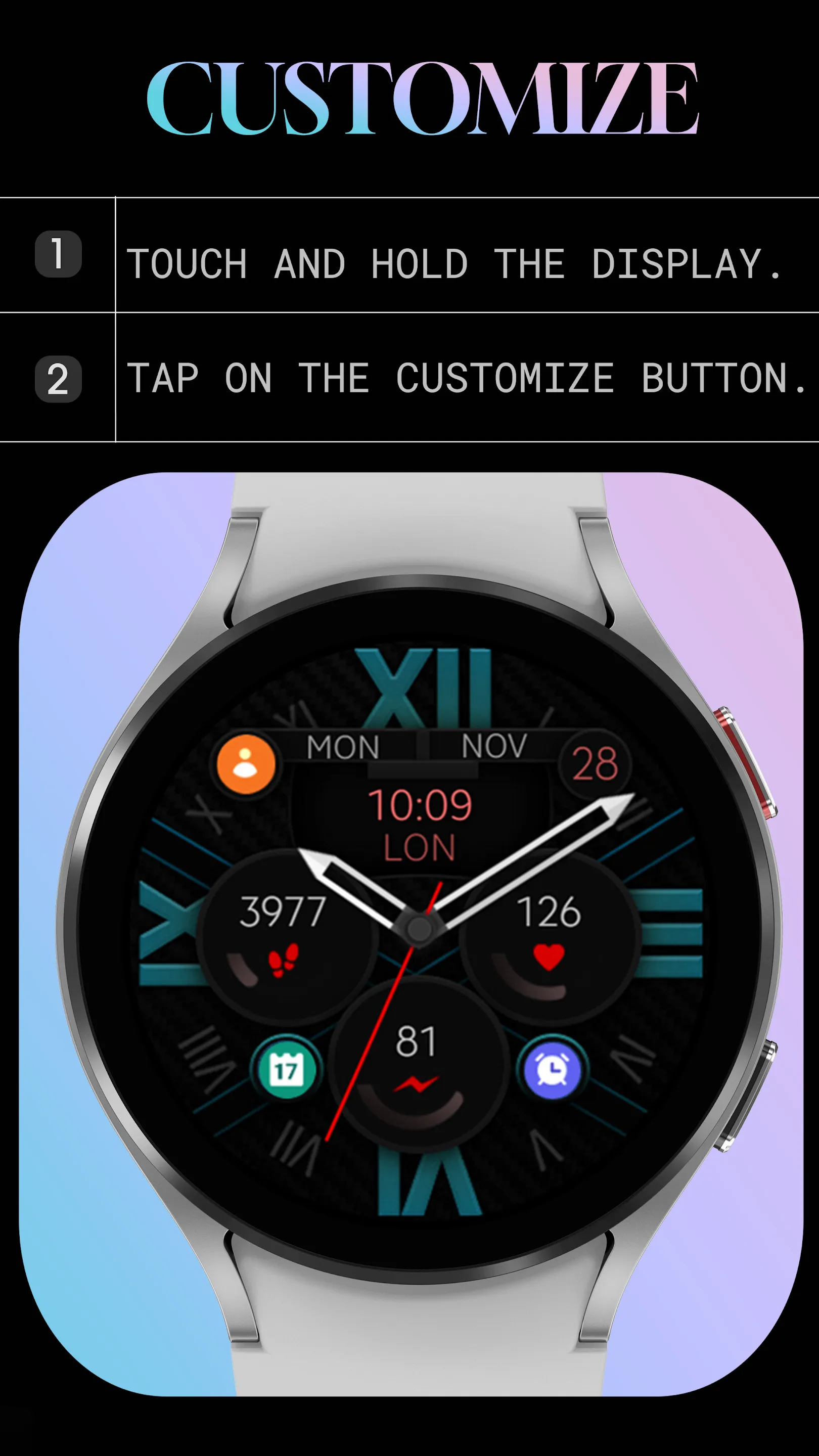 Dream 43 analog watch face | Indus Appstore | Screenshot