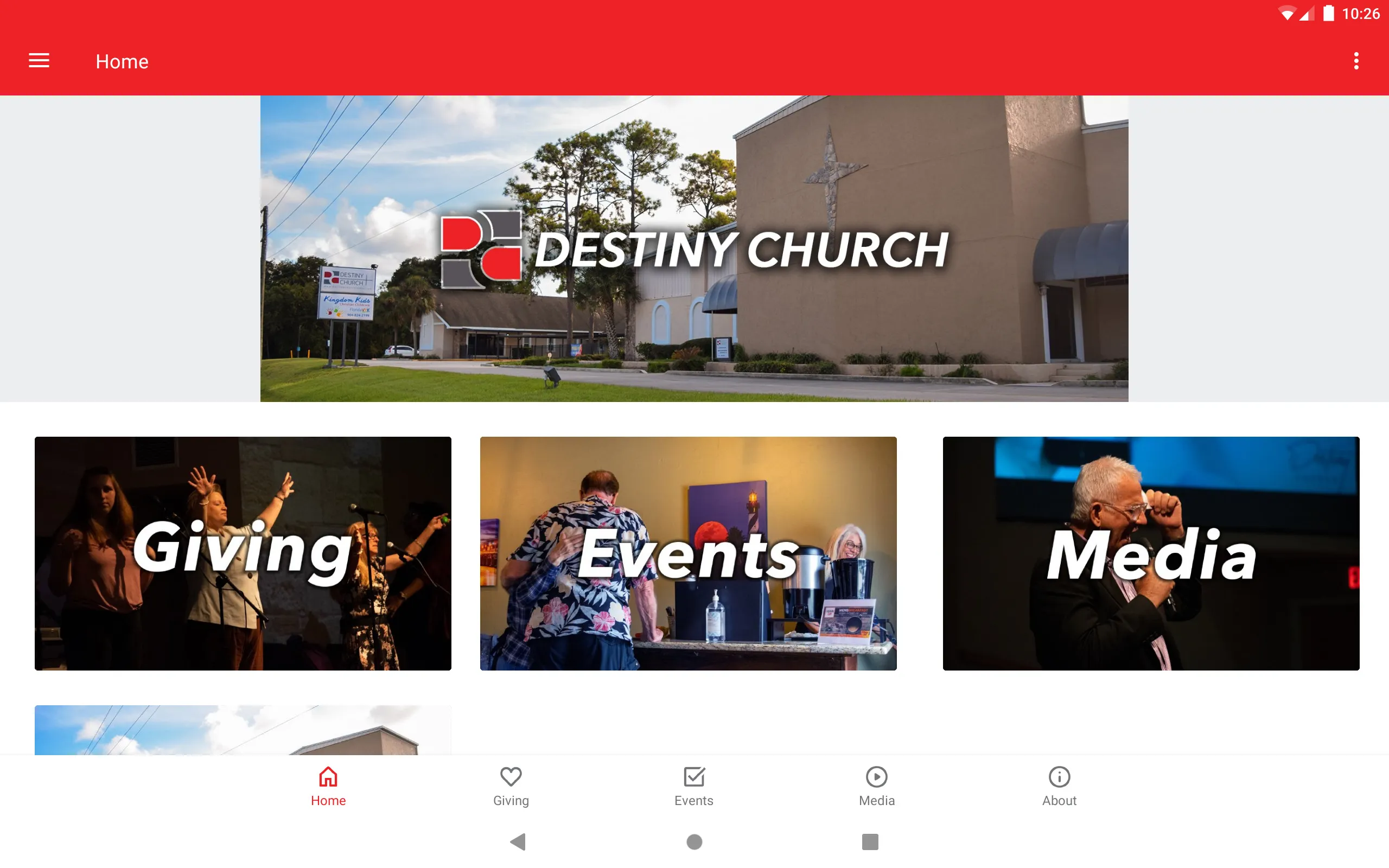 Destiny Church | St Aug | Indus Appstore | Screenshot