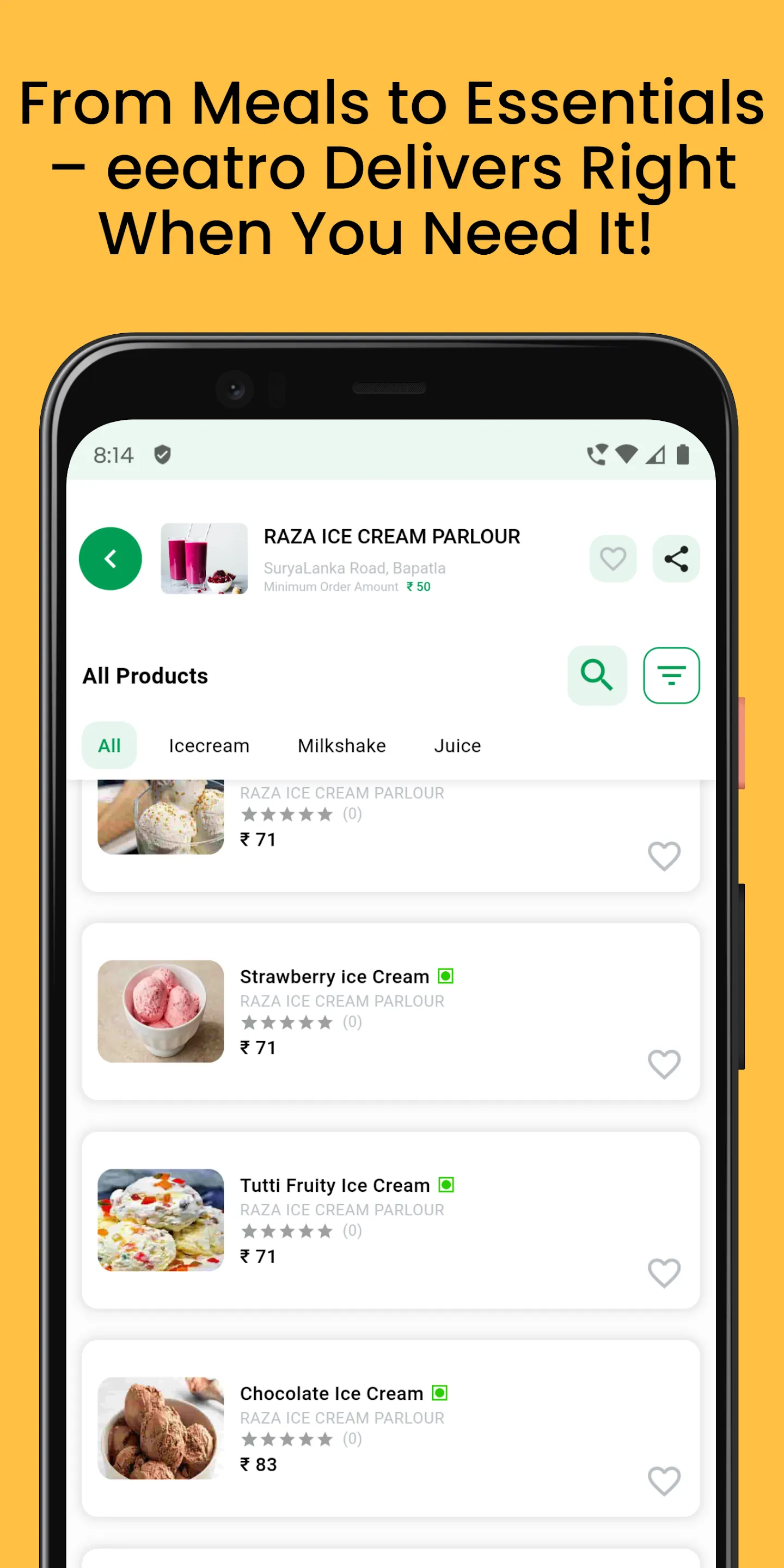 eeatro : Food Delivery | Indus Appstore | Screenshot