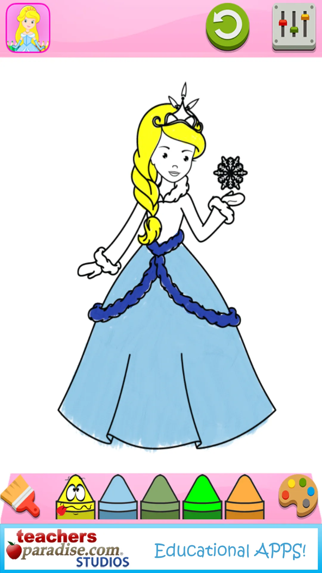 Princess Girls Coloring Book | Indus Appstore | Screenshot