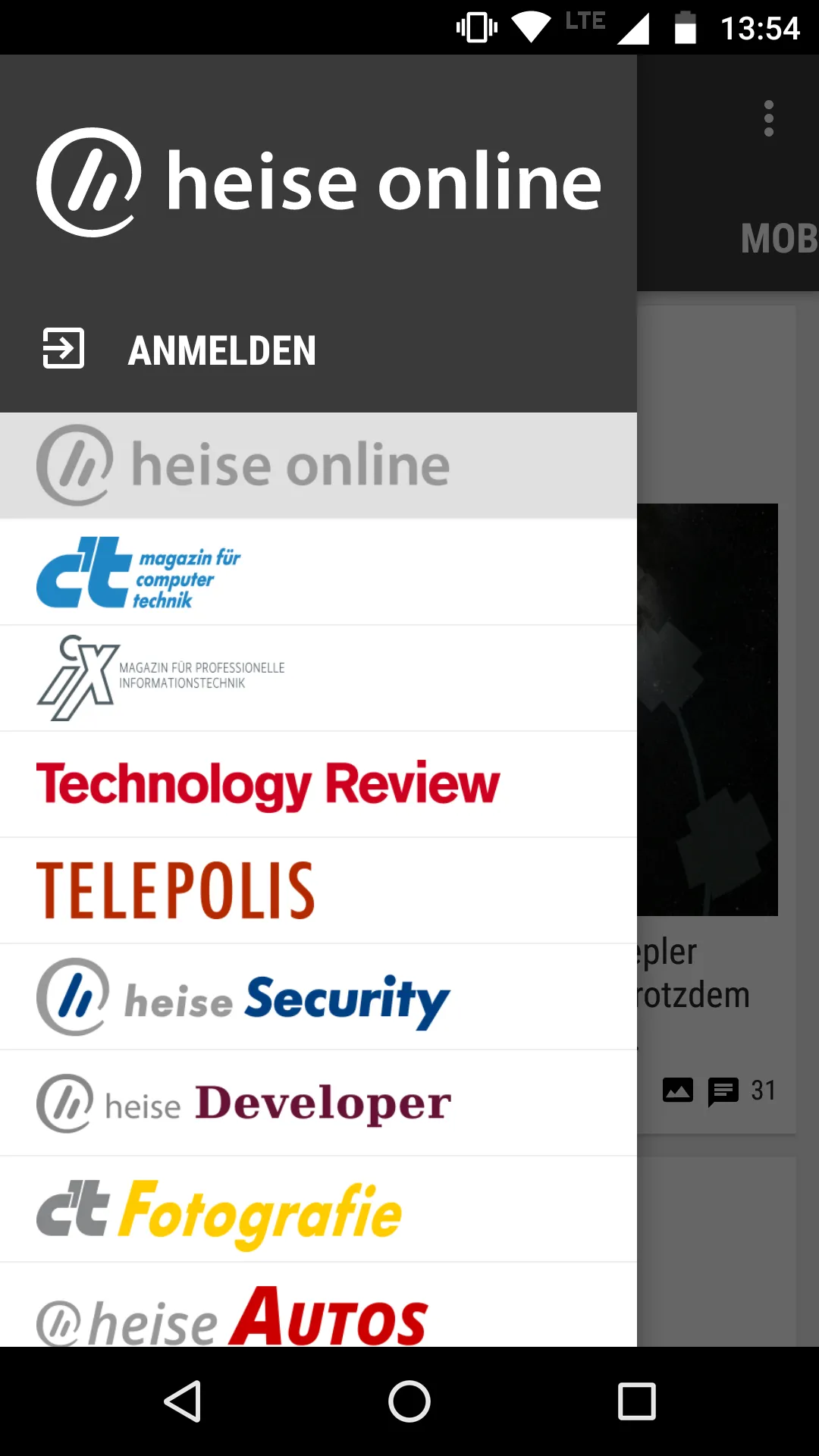 heise online - News | Indus Appstore | Screenshot