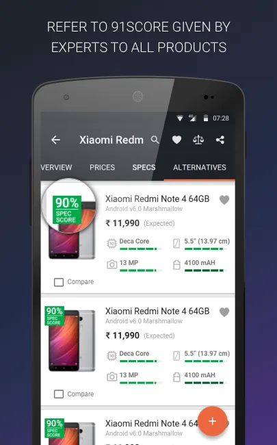 Mobile Price Comparison App | Indus Appstore | Screenshot