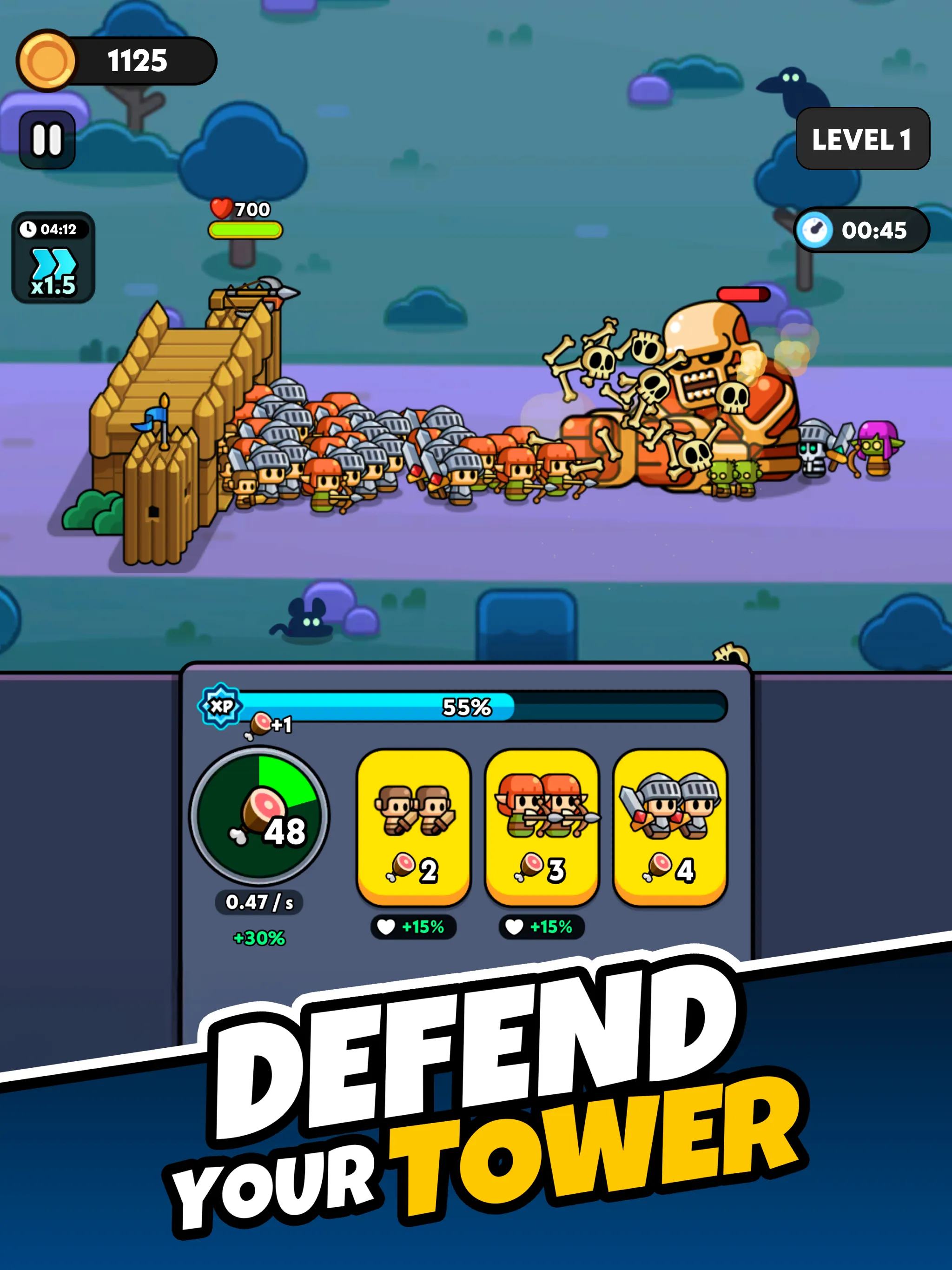 Tiny Warriors Rush - Idle TD | Indus Appstore | Screenshot
