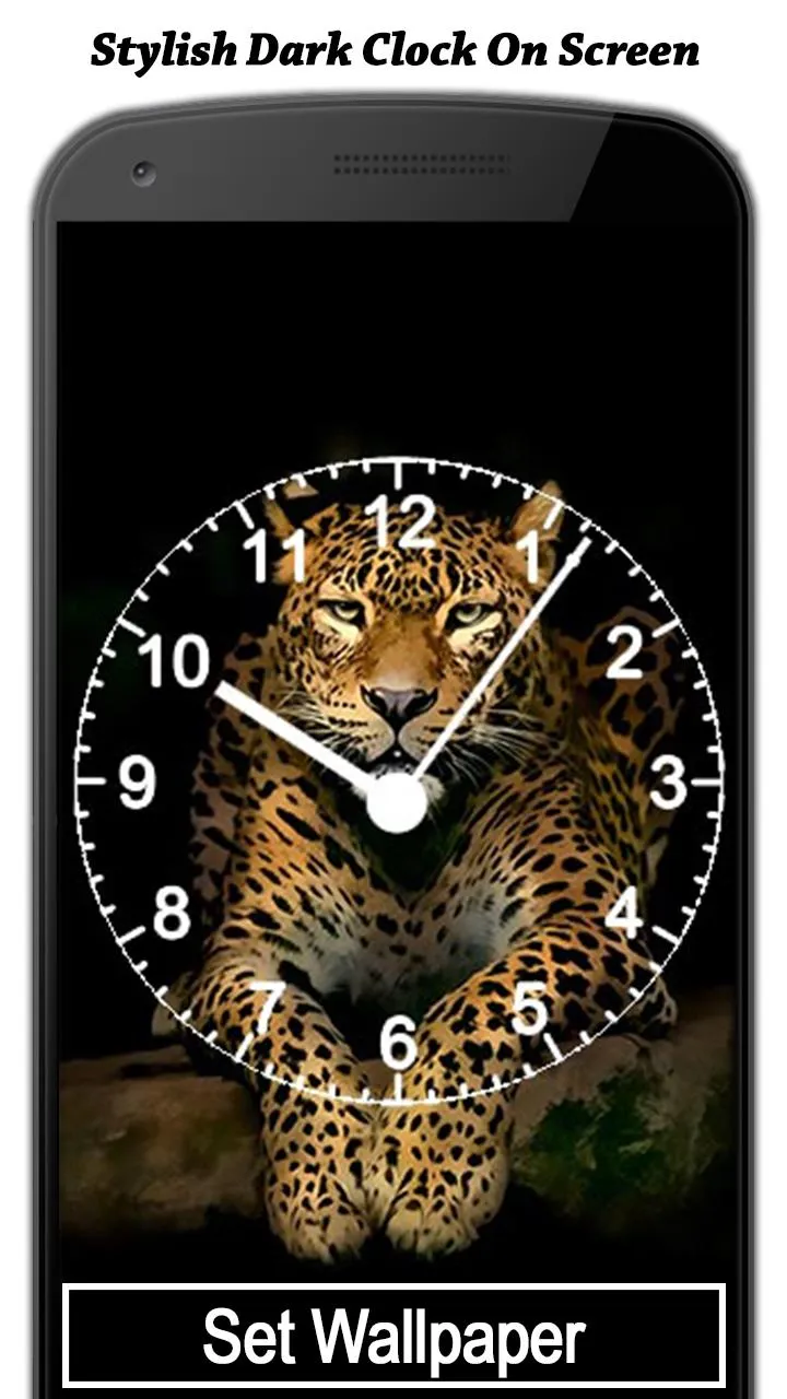 Dark Clock On Screen Live Wall | Indus Appstore | Screenshot