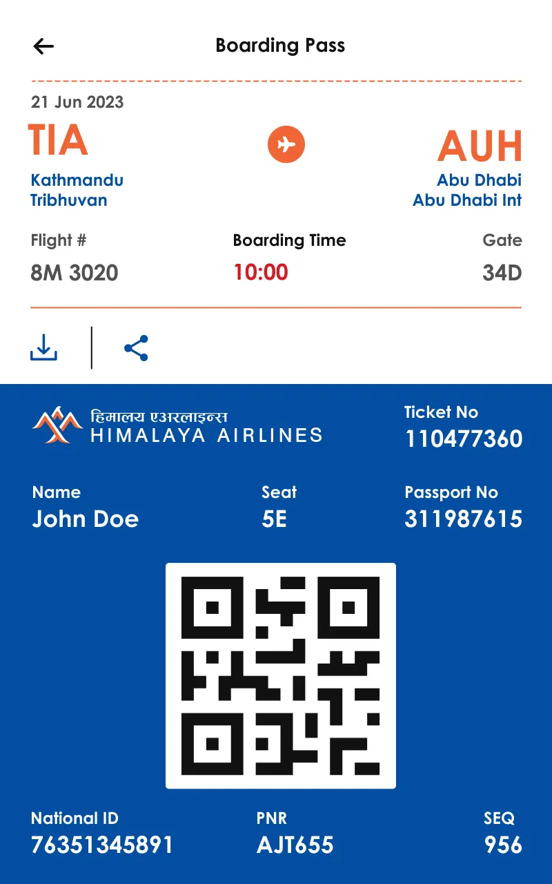 Himalaya Airlines | Indus Appstore | Screenshot