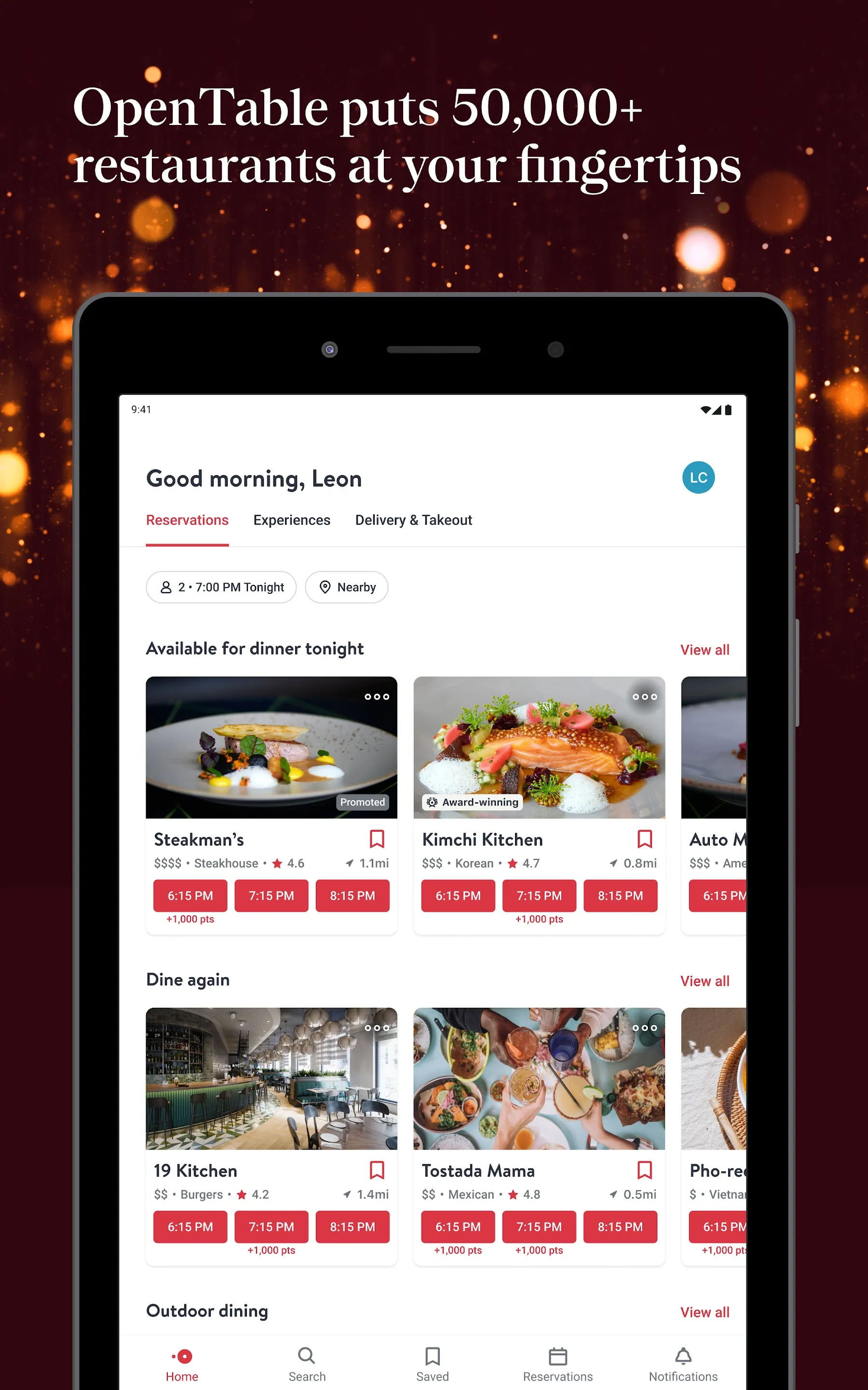 OpenTable | Indus Appstore | Screenshot