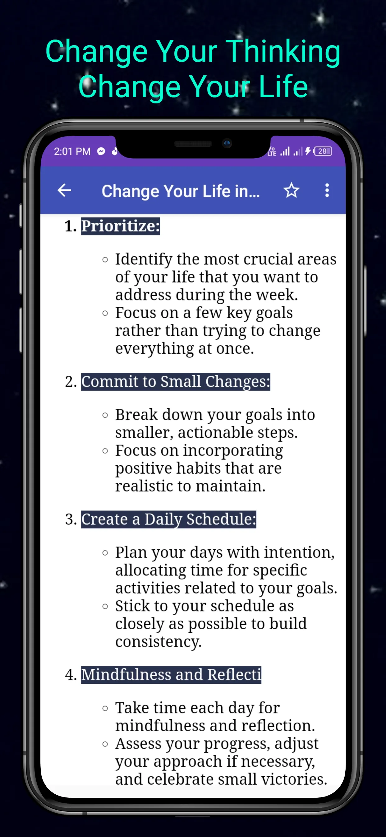 Change Your Life in a Week | Indus Appstore | Screenshot