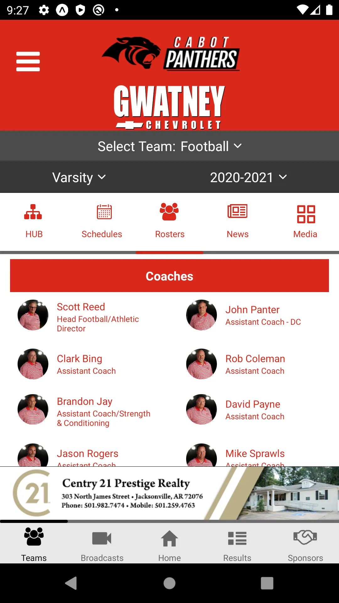 Cabot Panthers Athletics | Indus Appstore | Screenshot