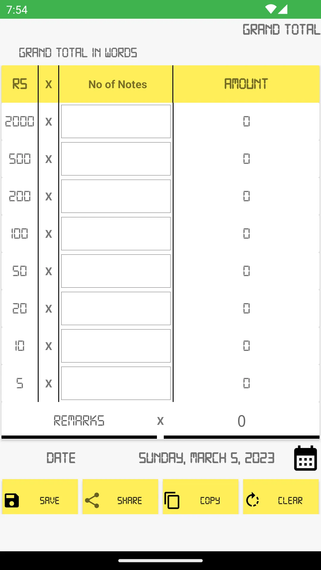 Money Counter -Cash Calculator | Indus Appstore | Screenshot