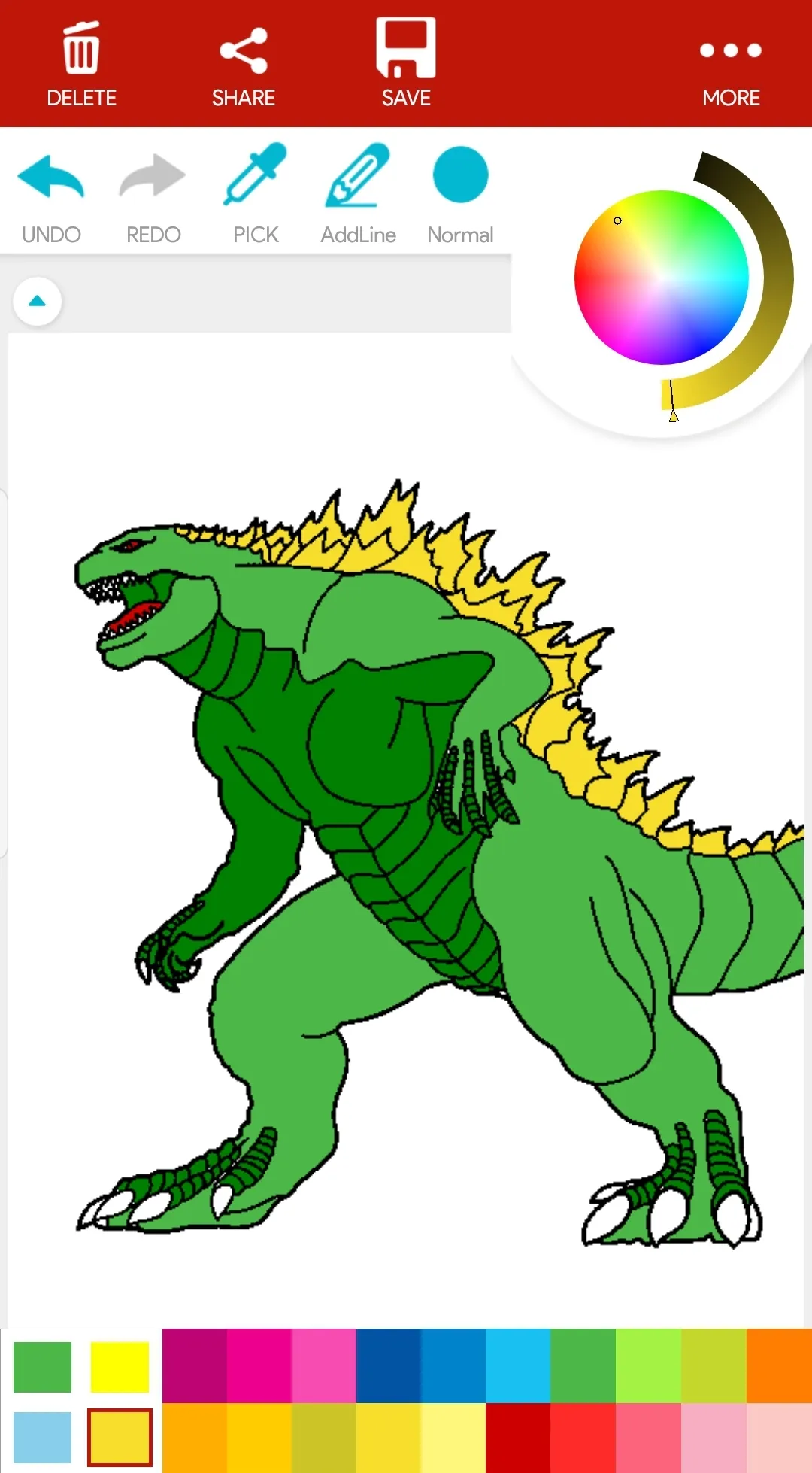 Monster Kaiju Coloring Book | Indus Appstore | Screenshot