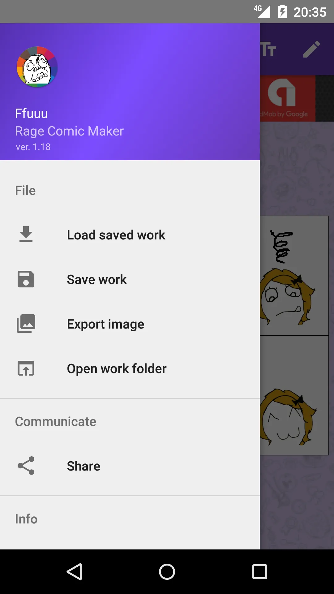 Ffuuu - Rage Comic Maker | Indus Appstore | Screenshot