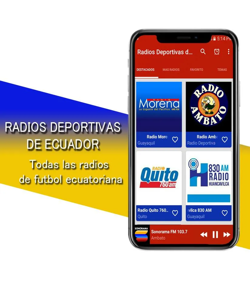 Radios Deportivas de Ecuador | Indus Appstore | Screenshot