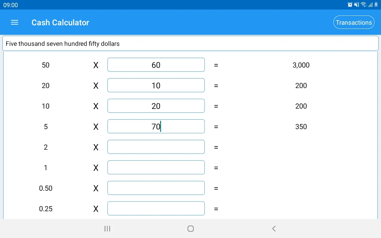Cash Calculator- money counter | Indus Appstore | Screenshot