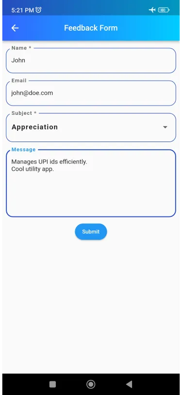 UPI Manager | Generator | Indus Appstore | Screenshot