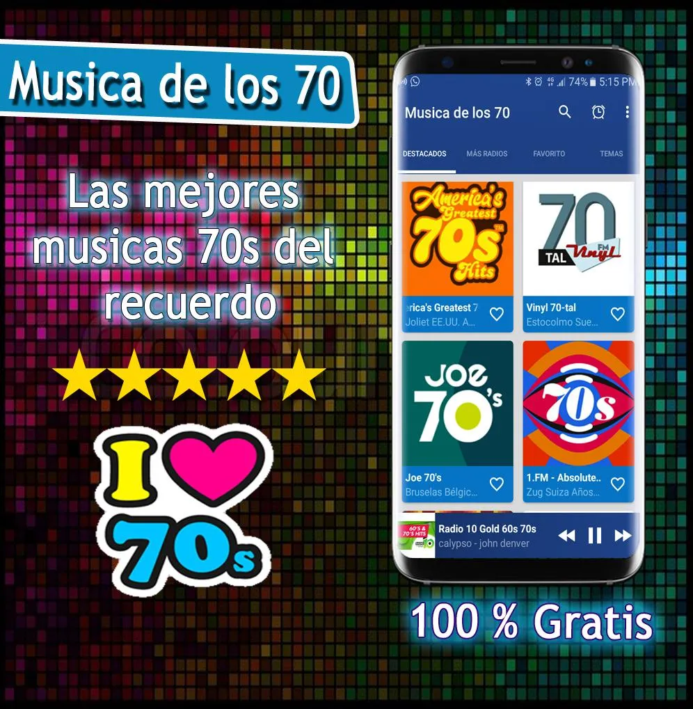 70s Music | Indus Appstore | Screenshot