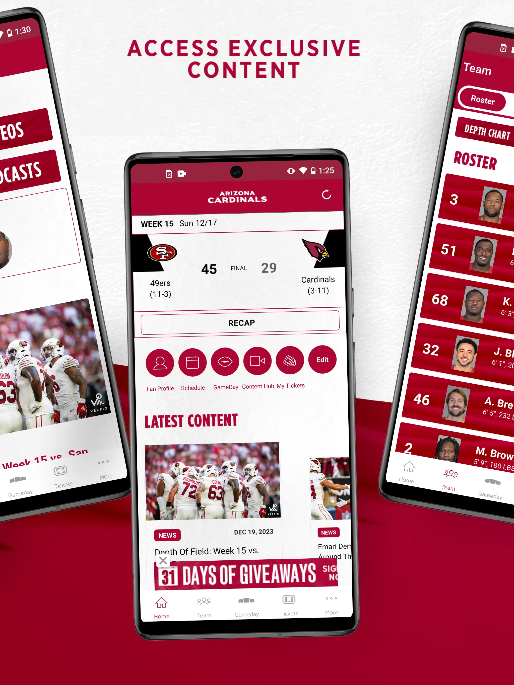 Arizona Cardinals Mobile | Indus Appstore | Screenshot