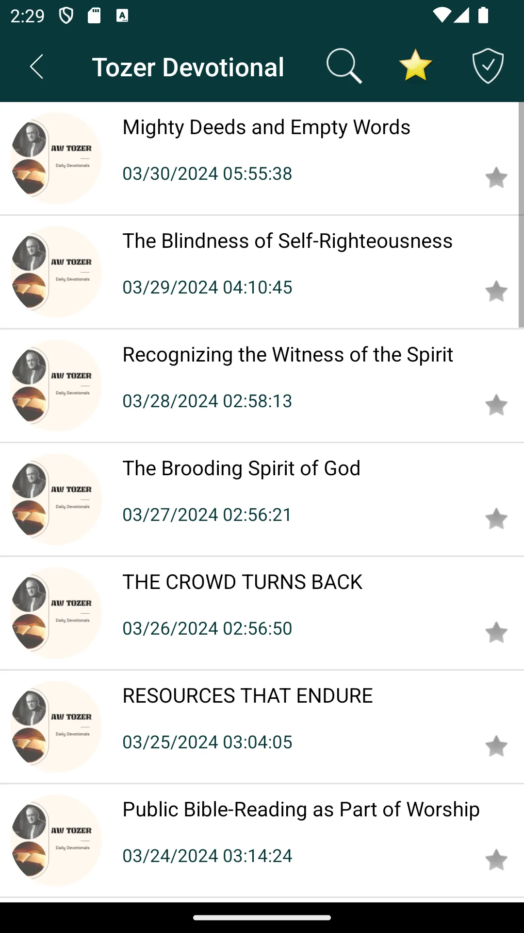 A. W Tozer Devotionals Series | Indus Appstore | Screenshot