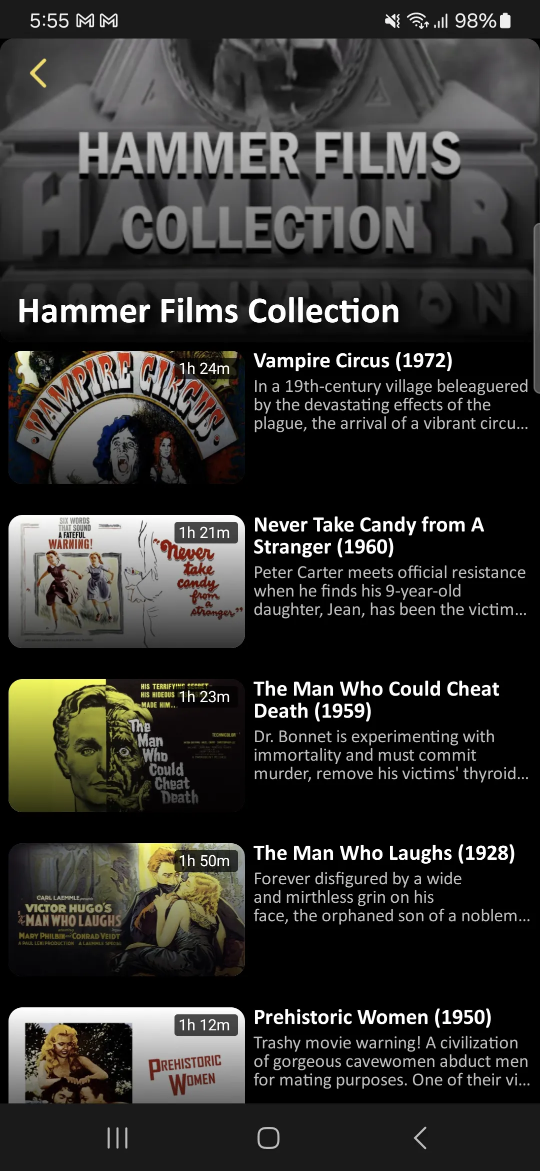 Classic Movies & TV Shows | Indus Appstore | Screenshot