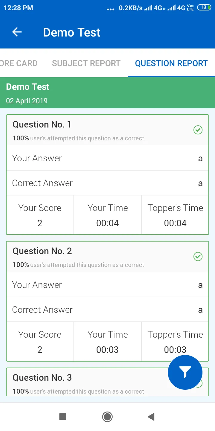 FIITJEE Online Test | Indus Appstore | Screenshot