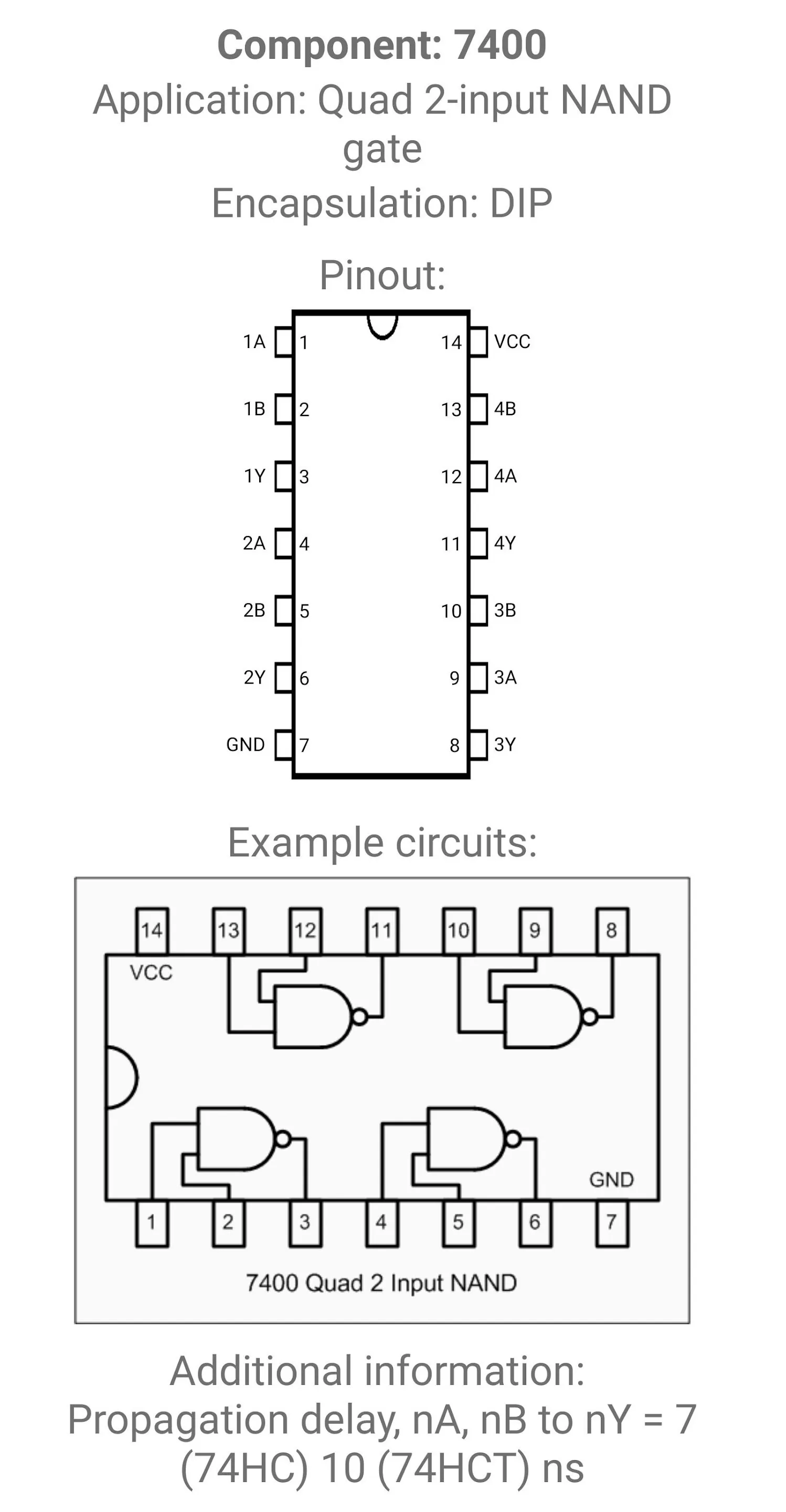 Electronic Component Pinouts | Indus Appstore | Screenshot