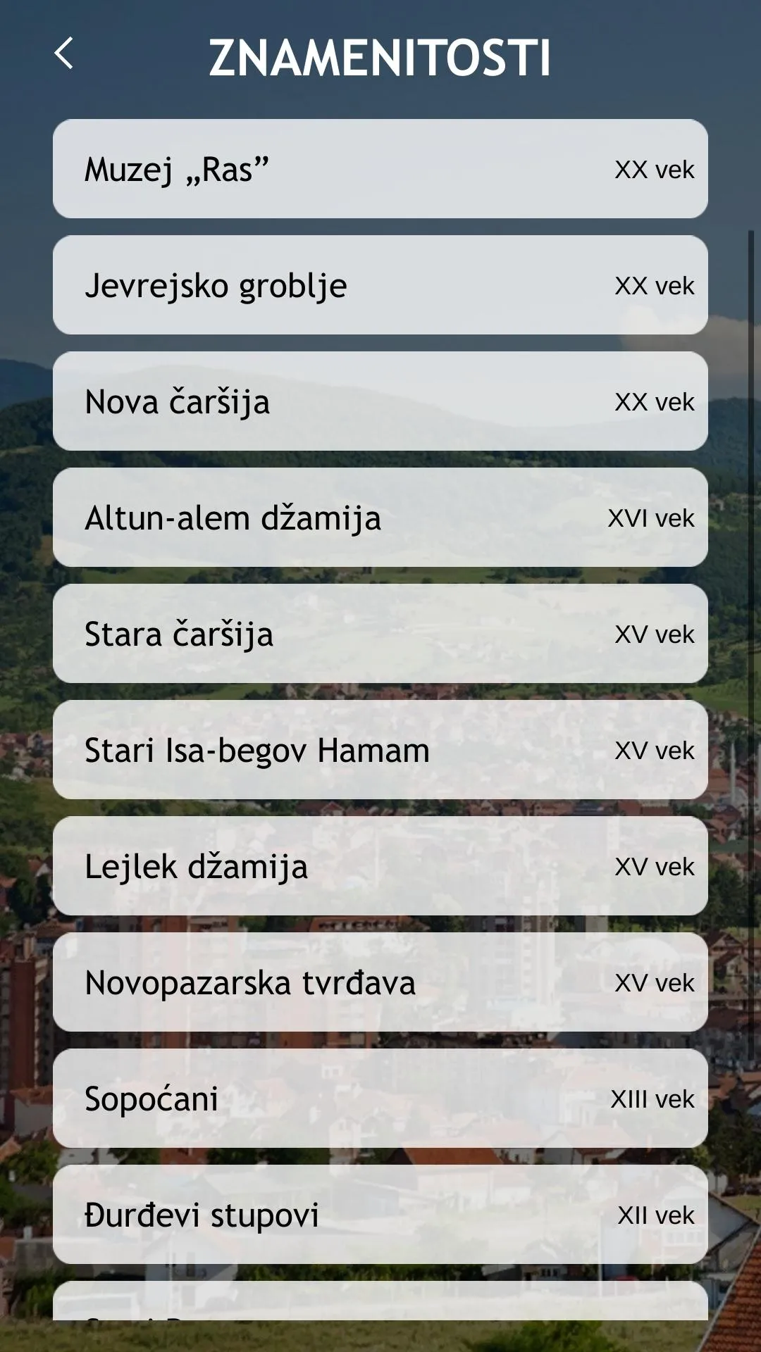 Vodič kroz Novi Pazar | Indus Appstore | Screenshot