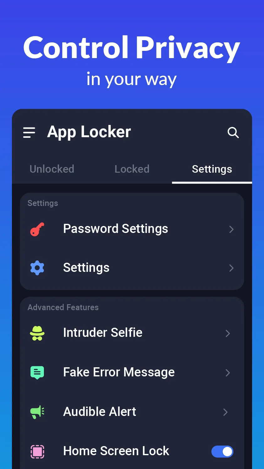 App Lock - Lock Apps, Pattern | Indus Appstore | Screenshot