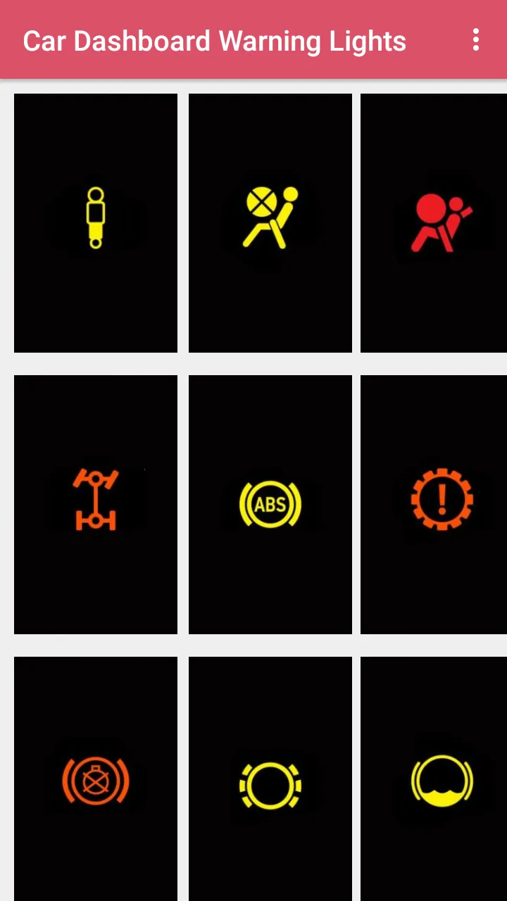 Car Dashboard Warning Lights | Indus Appstore | Screenshot