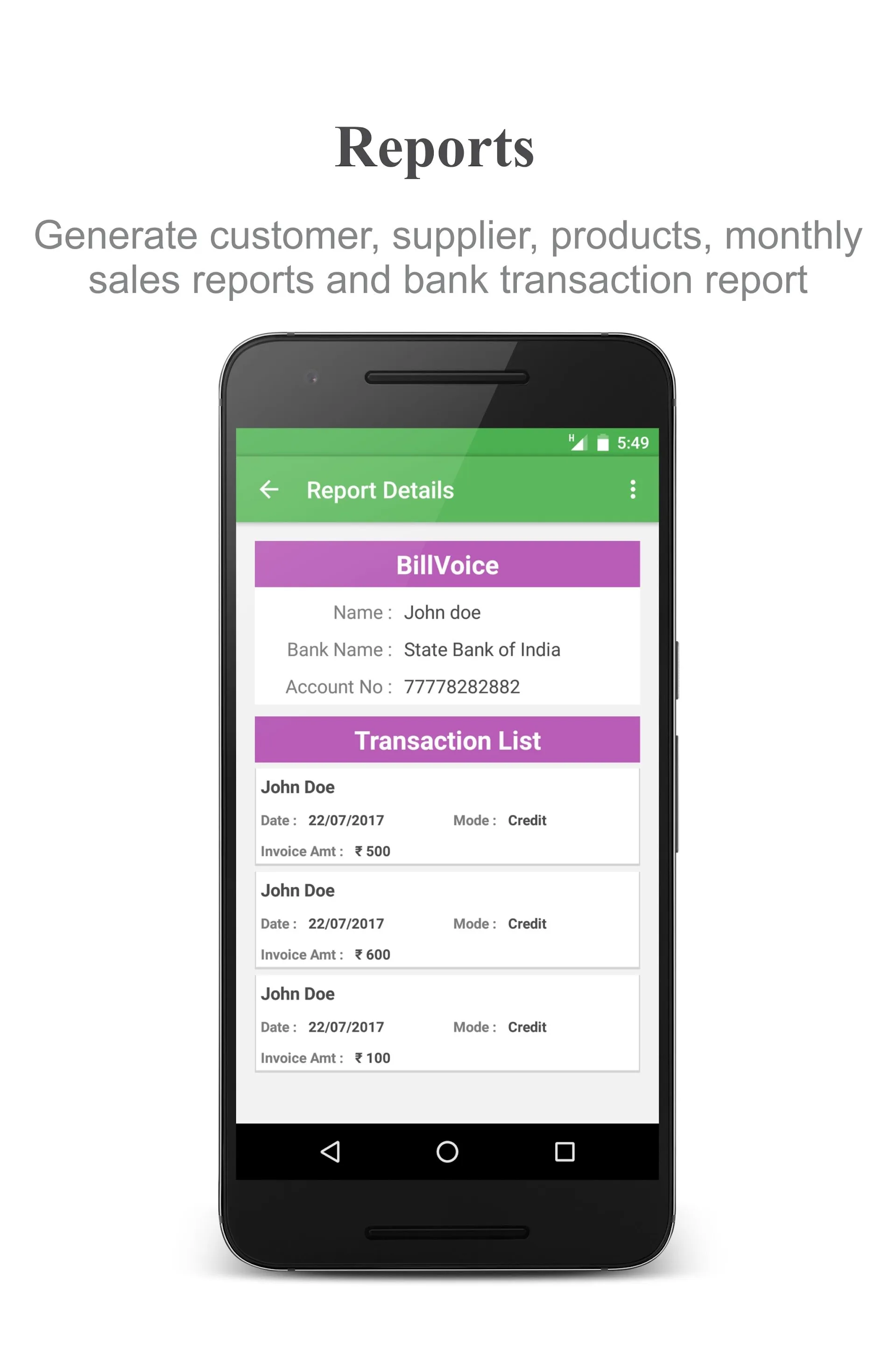 BillVoice - Invoicing app | Indus Appstore | Screenshot