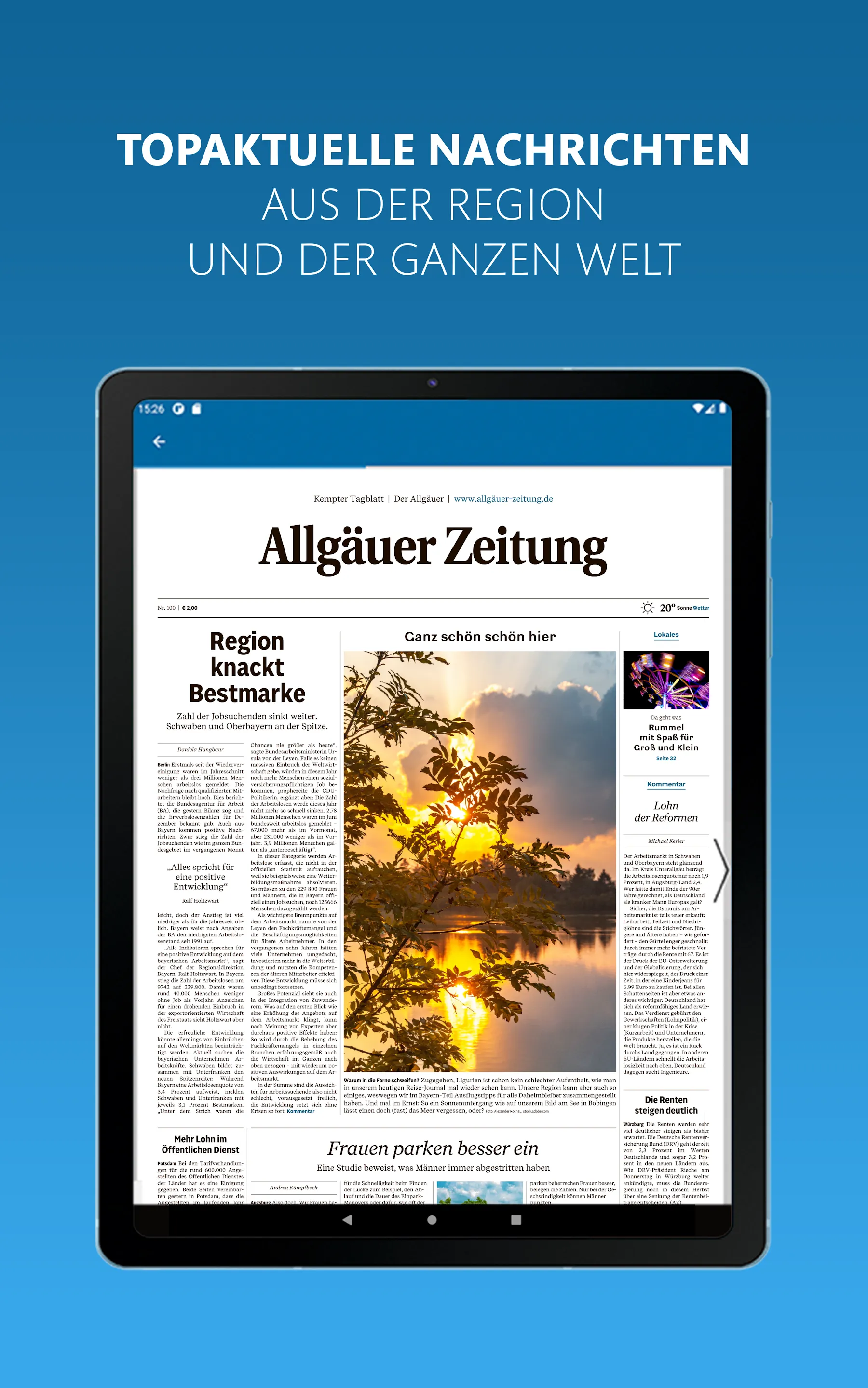 Allgäuer Zeitung e-Paper | Indus Appstore | Screenshot