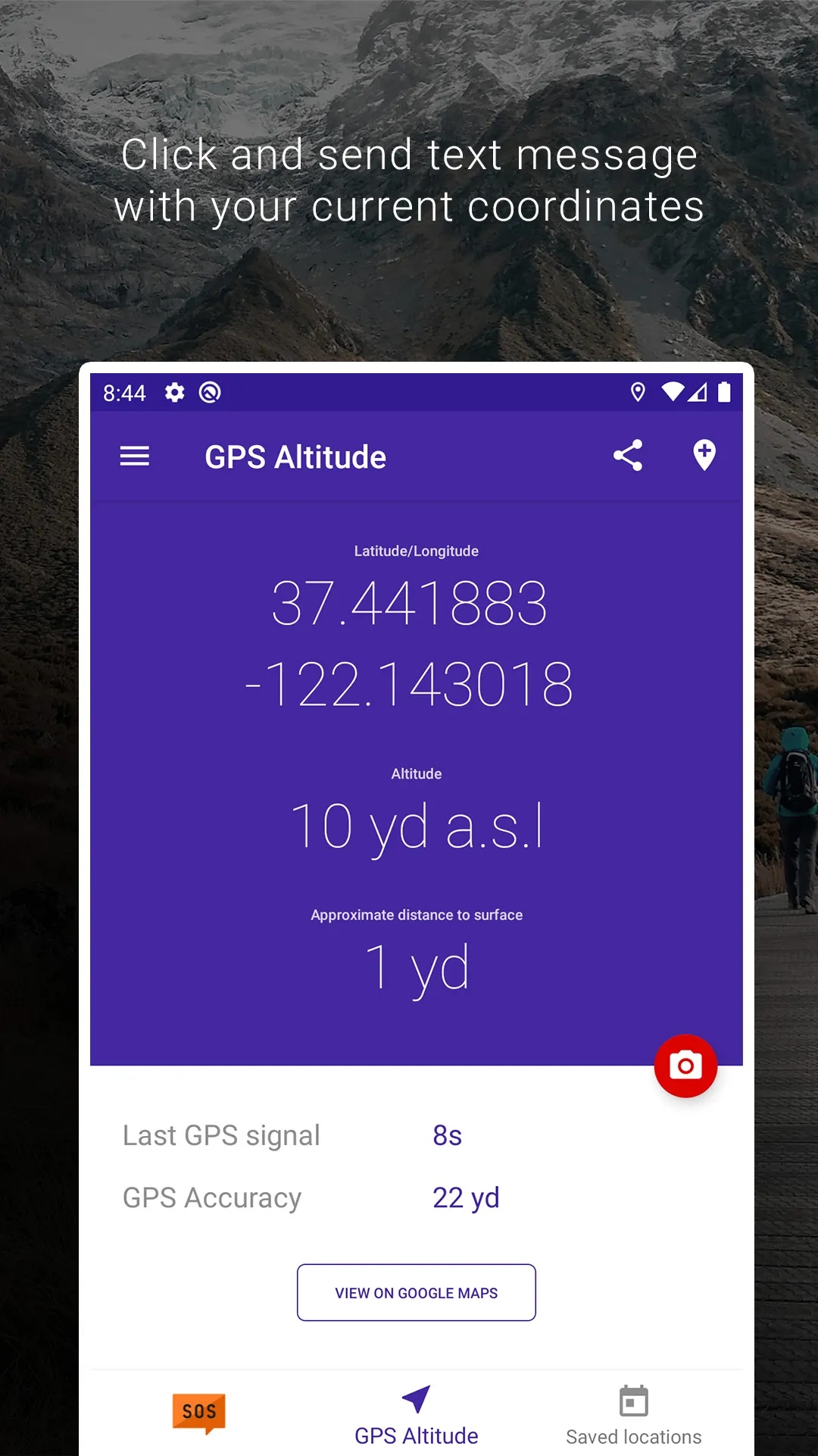 My Altitude and Elevation GPS | Indus Appstore | Screenshot