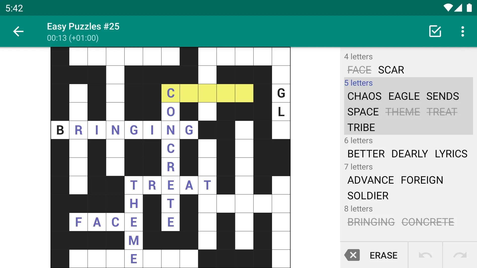 Fill-In Crosswords | Indus Appstore | Screenshot