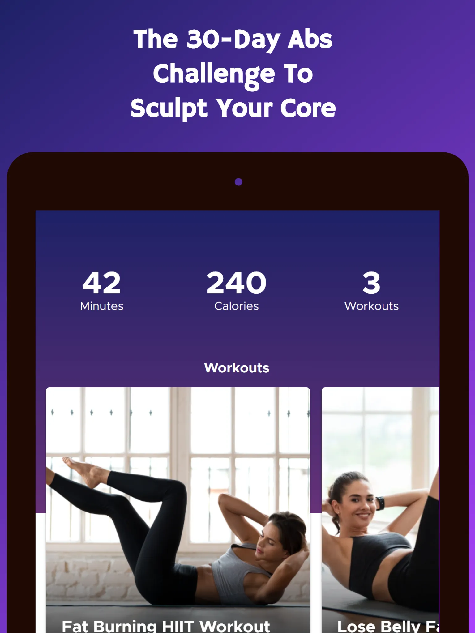 30 Day Ab Challenge | Indus Appstore | Screenshot