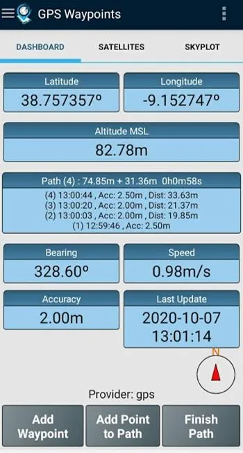 GPS Waypoints | Indus Appstore | Screenshot