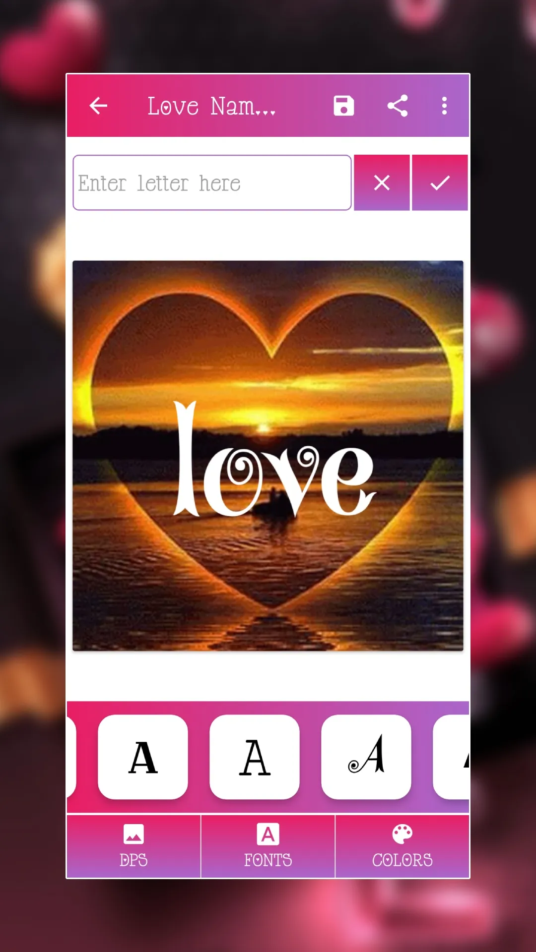 Love Name Art Maker : Stylish | Indus Appstore | Screenshot