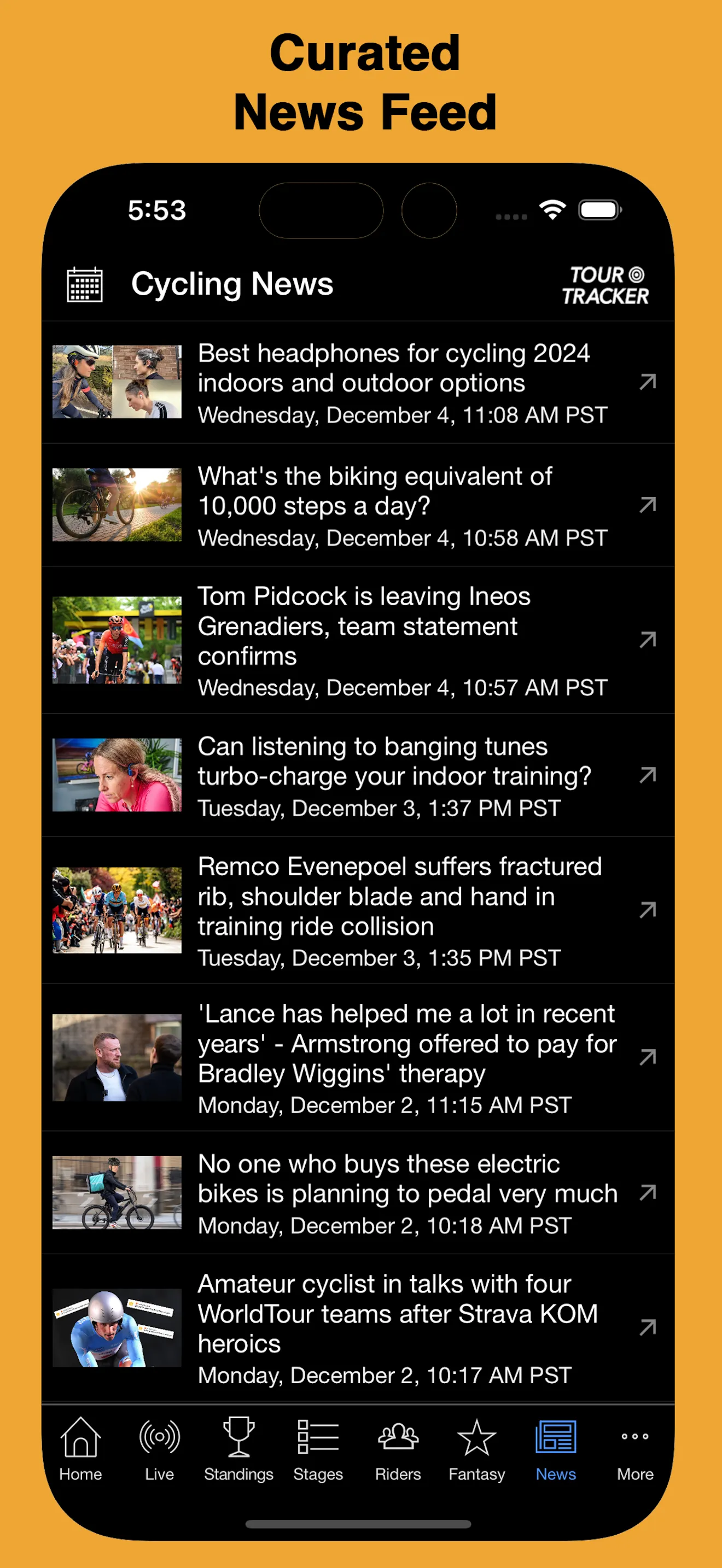 Tour Tracker Pro Cycling | Indus Appstore | Screenshot