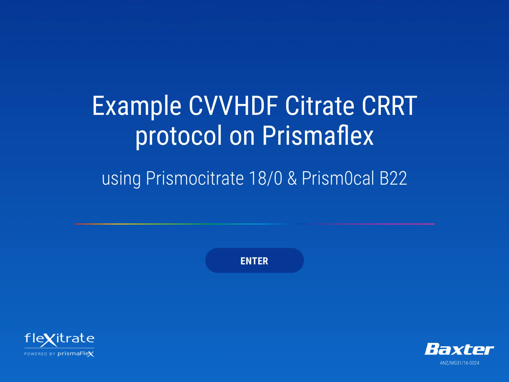 Prismaflex Citrate Protocol | Indus Appstore | Screenshot