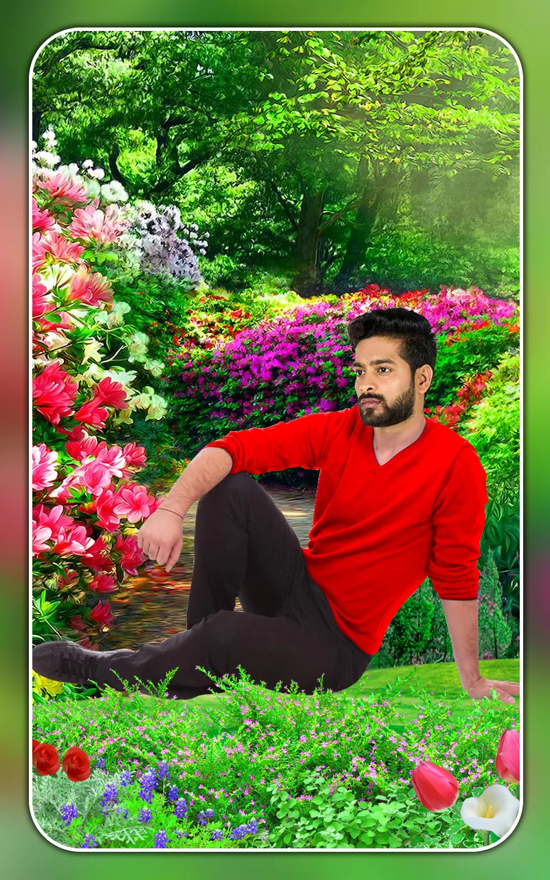 Flower photo editor frames | Indus Appstore | Screenshot