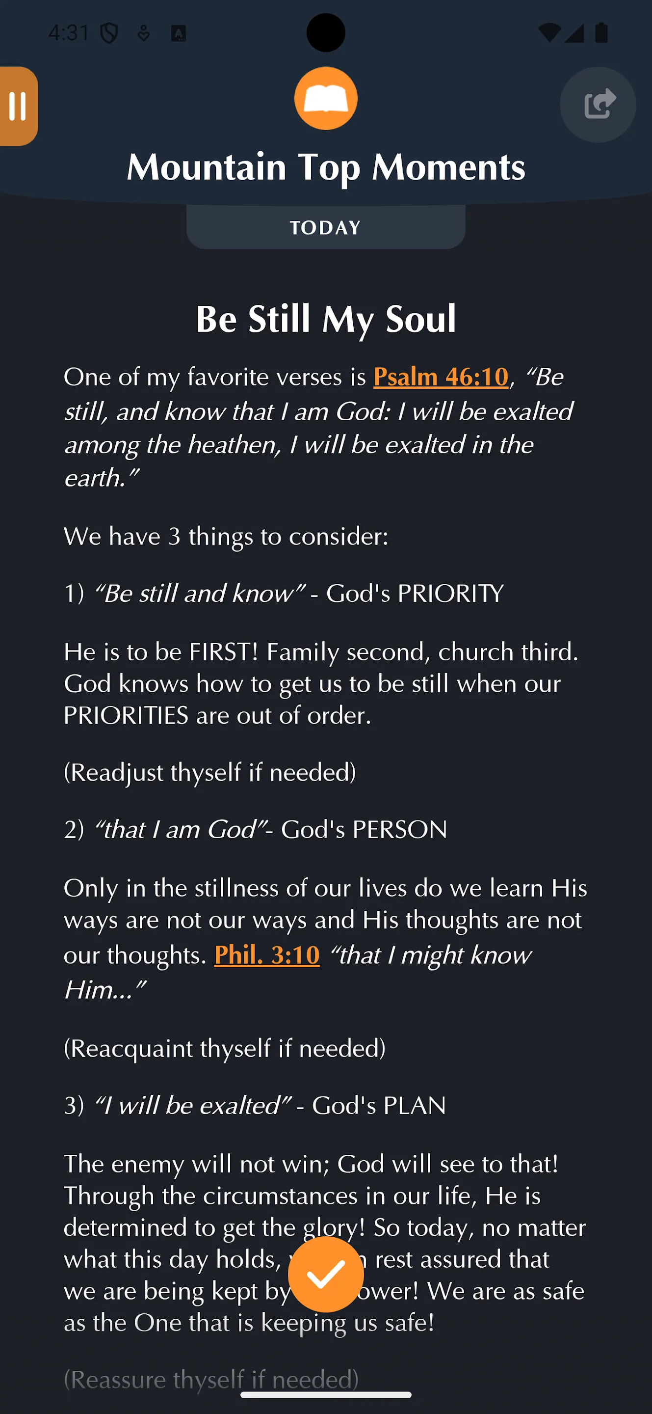 MyOwnBible | Indus Appstore | Screenshot