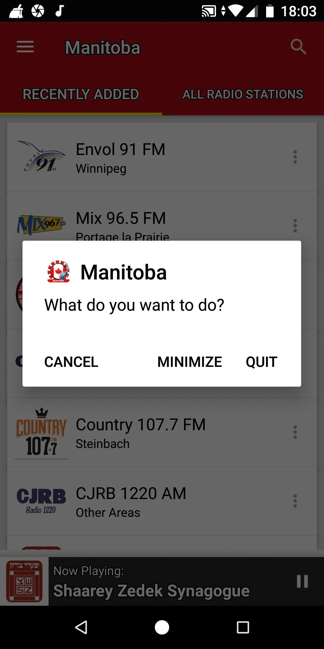 Manitoba Radio Stations-Canada | Indus Appstore | Screenshot