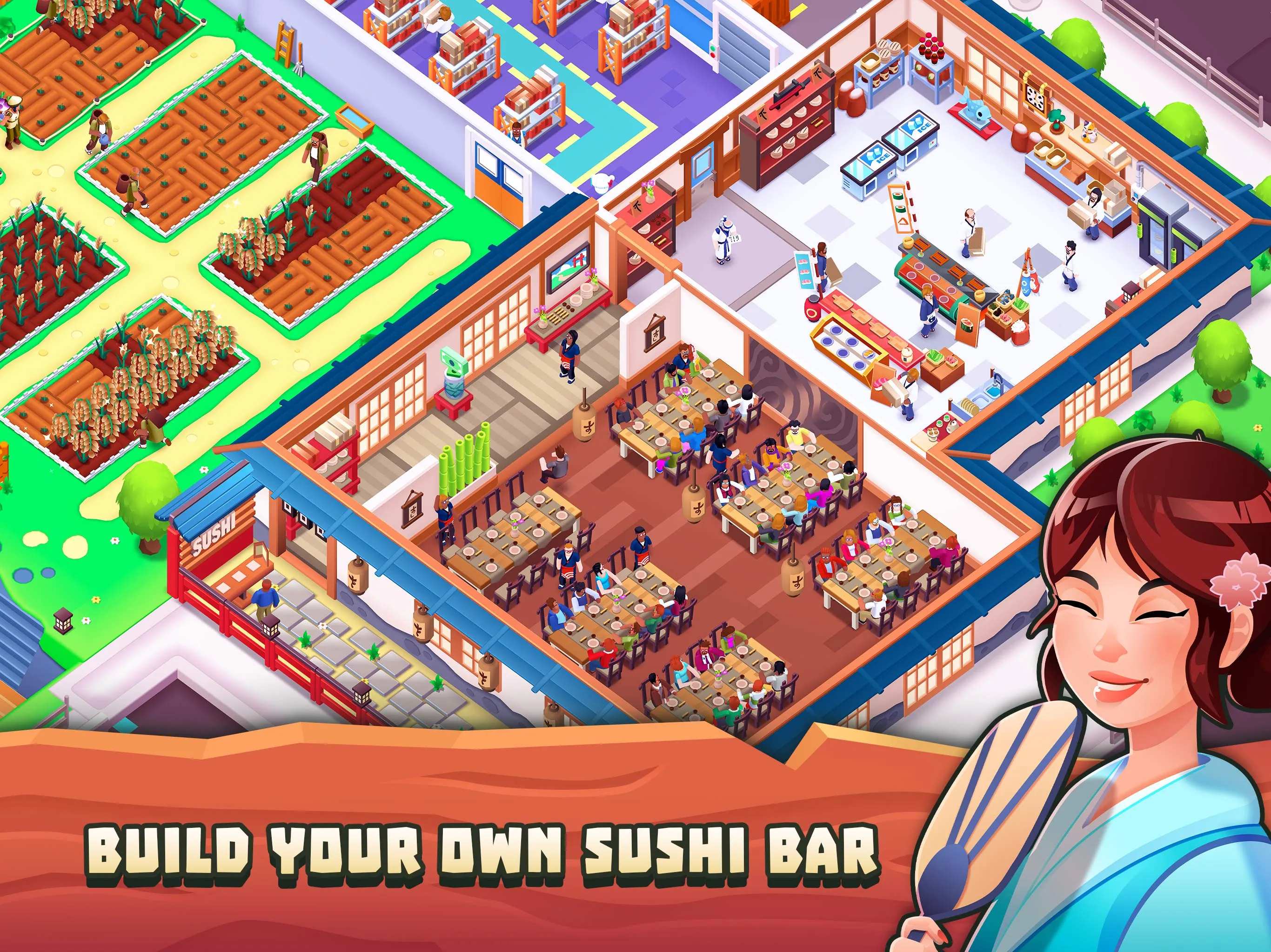 Sushi Empire Tycoon—Idle Game | Indus Appstore | Screenshot