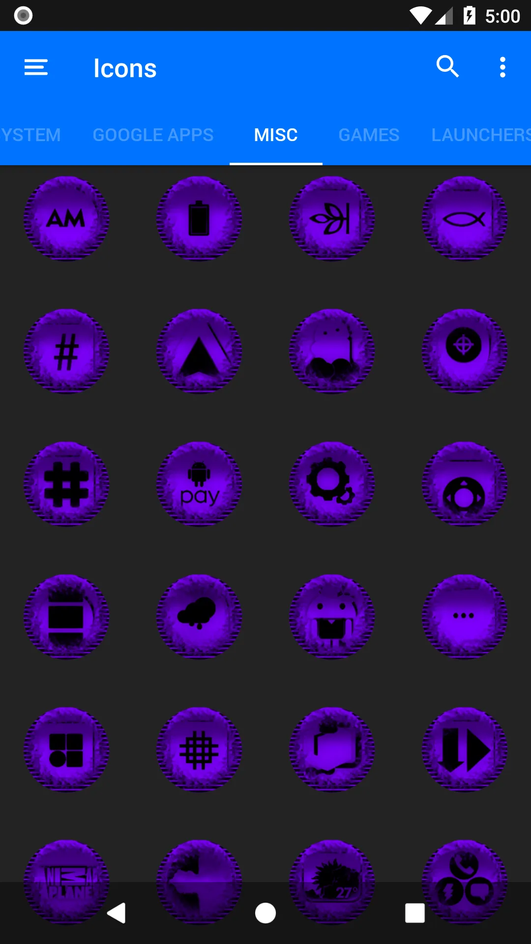 Purple Icon Pack Style 5 | Indus Appstore | Screenshot