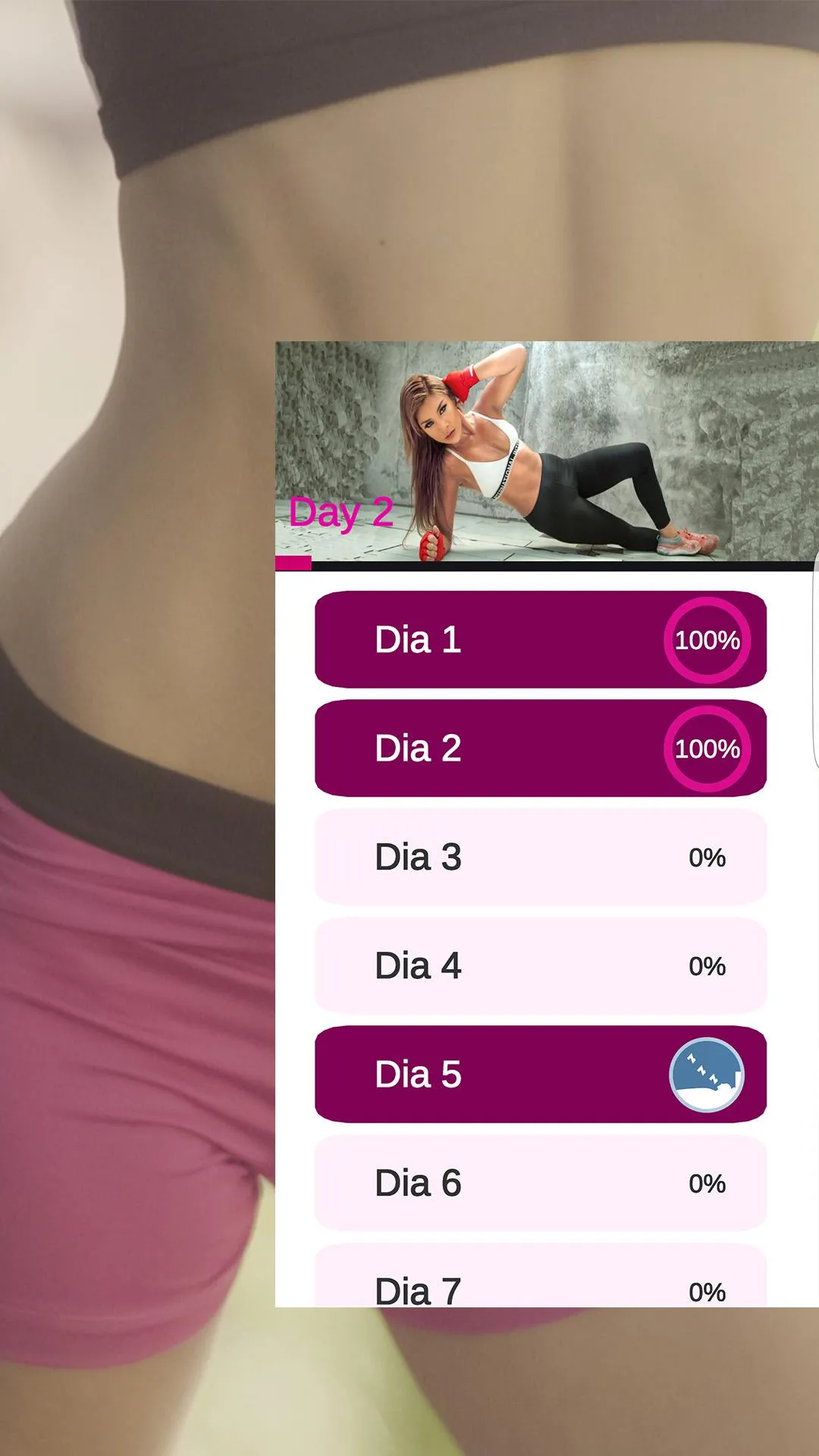 abdominal routine for women | Indus Appstore | Screenshot